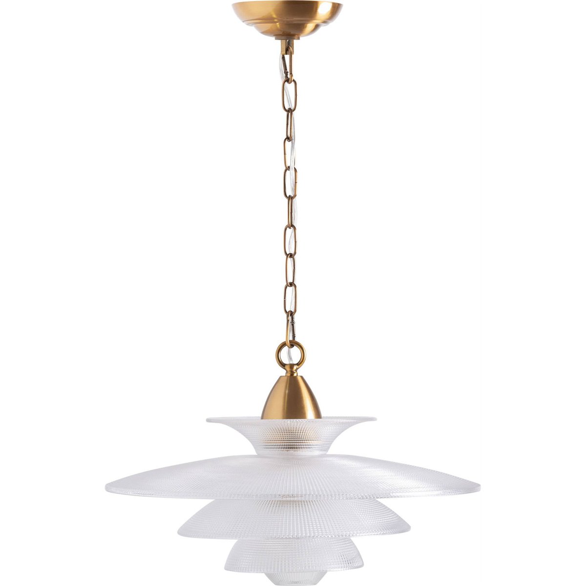 Lustre style art déco en cristal cristal fumé transparent argenté, RECOLLECTION