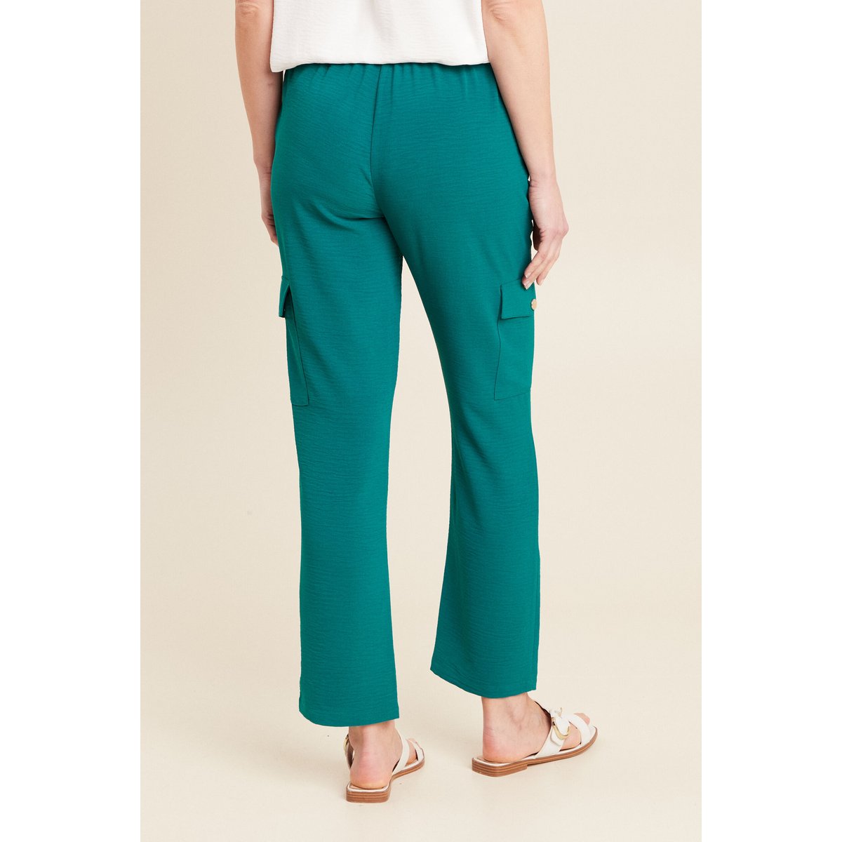 Pantalon flou cargo 7/8ème vert, BREAL