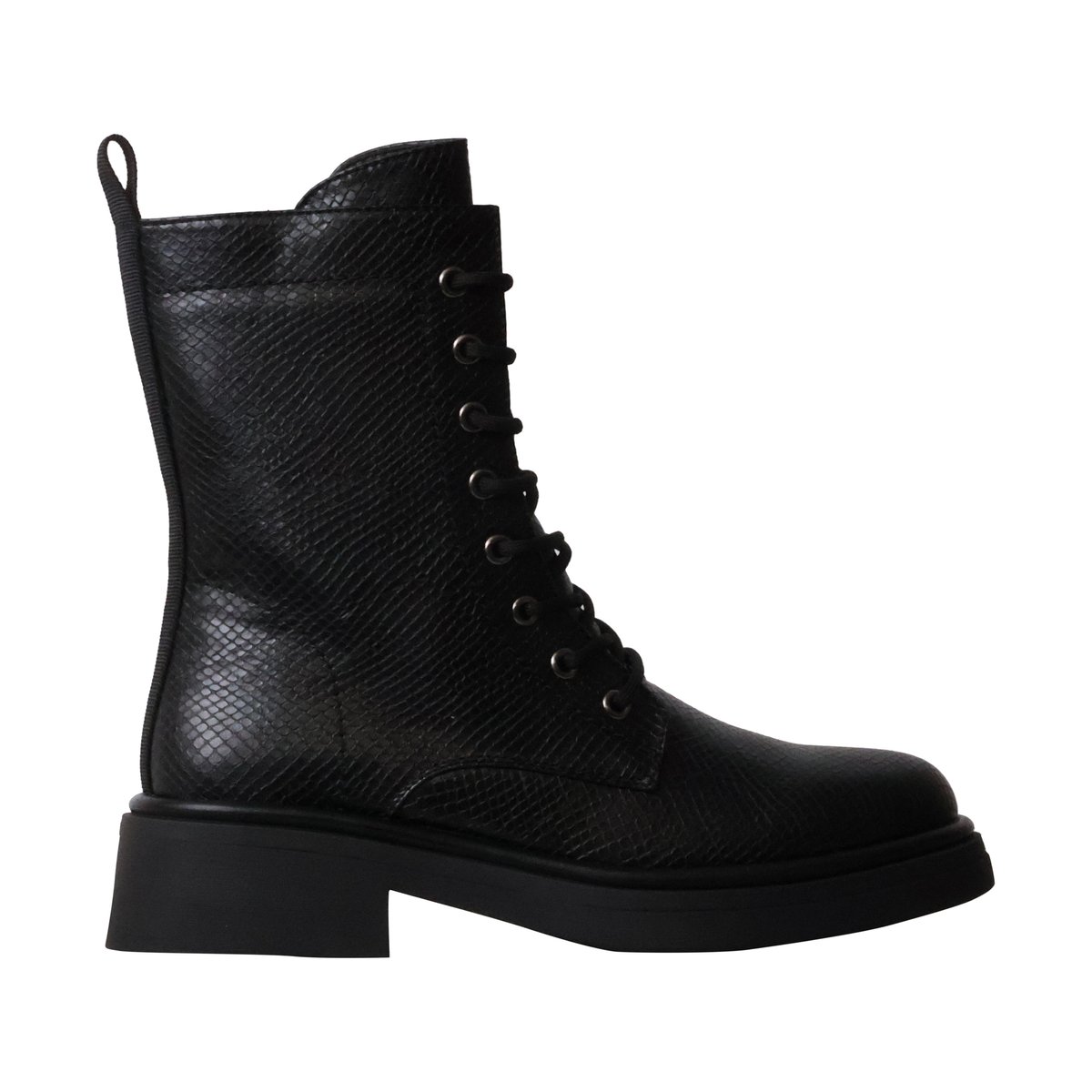 Bottines à Lacets Et Zip serpent, ENZA NUCCI