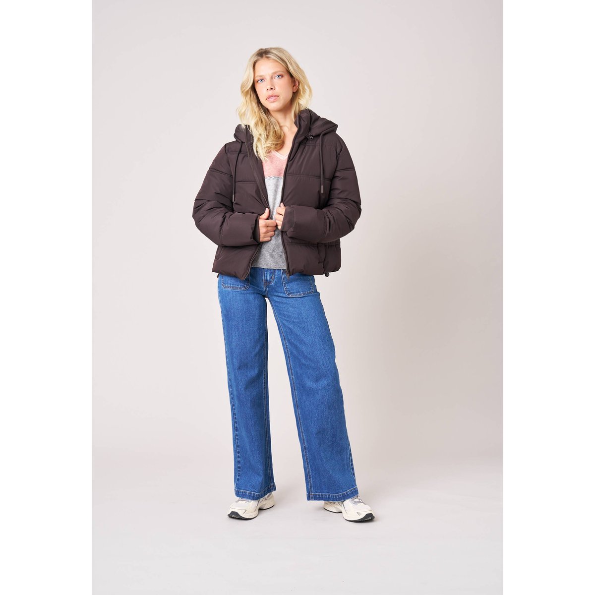 Doudoune courte femme OLLY brown, DEELUXE