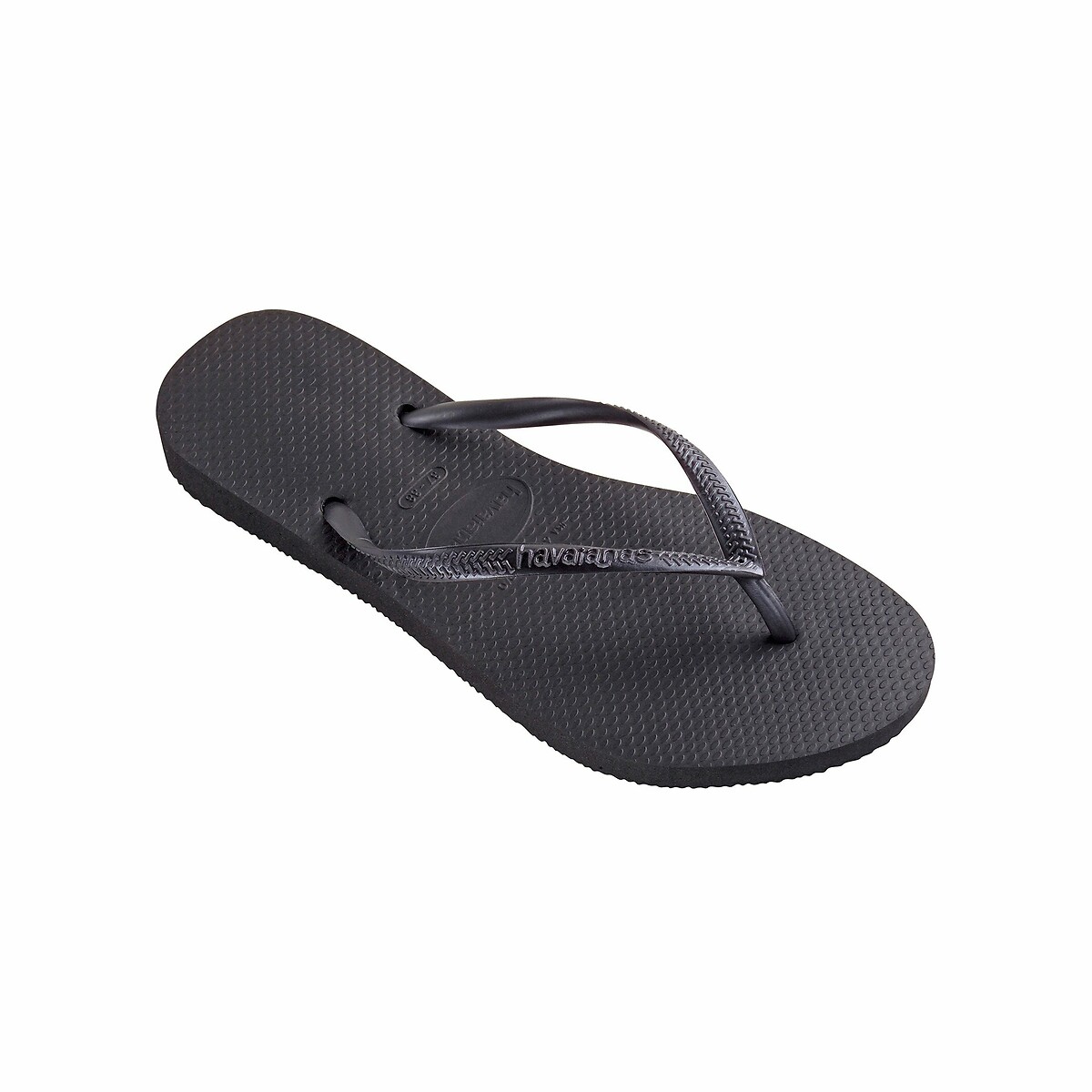 Zehenpantoletten "Brazil Logo" Havaianas. Slim-Fit schwarz, HAVAIANAS