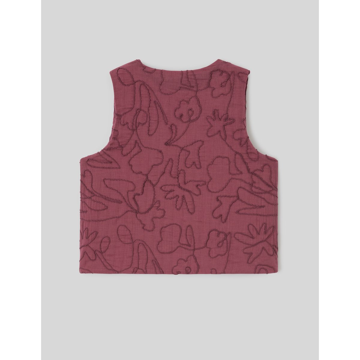 Veste sans manches pourpre, BZB