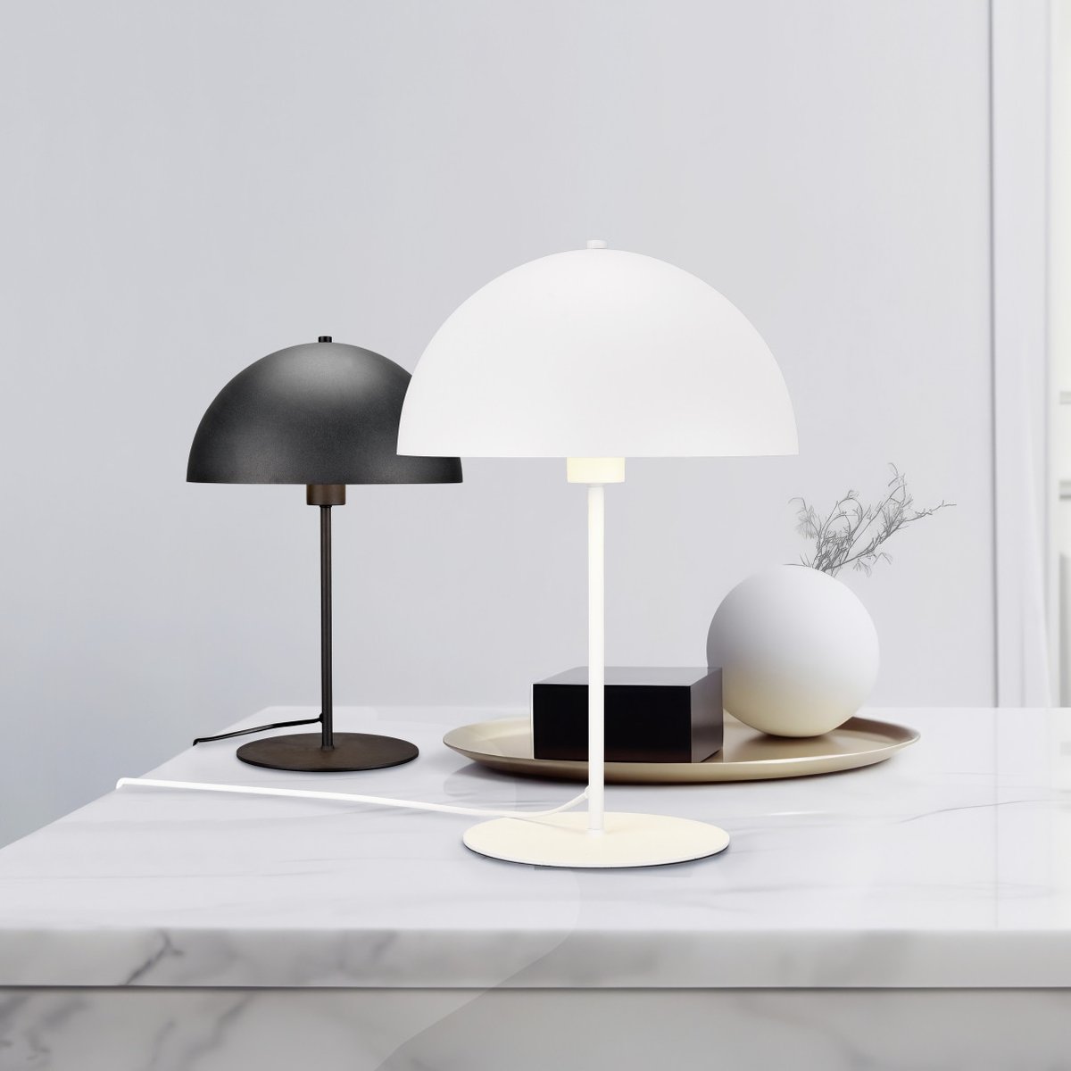 Lampe design en métal, NOLA blanc, TRIO