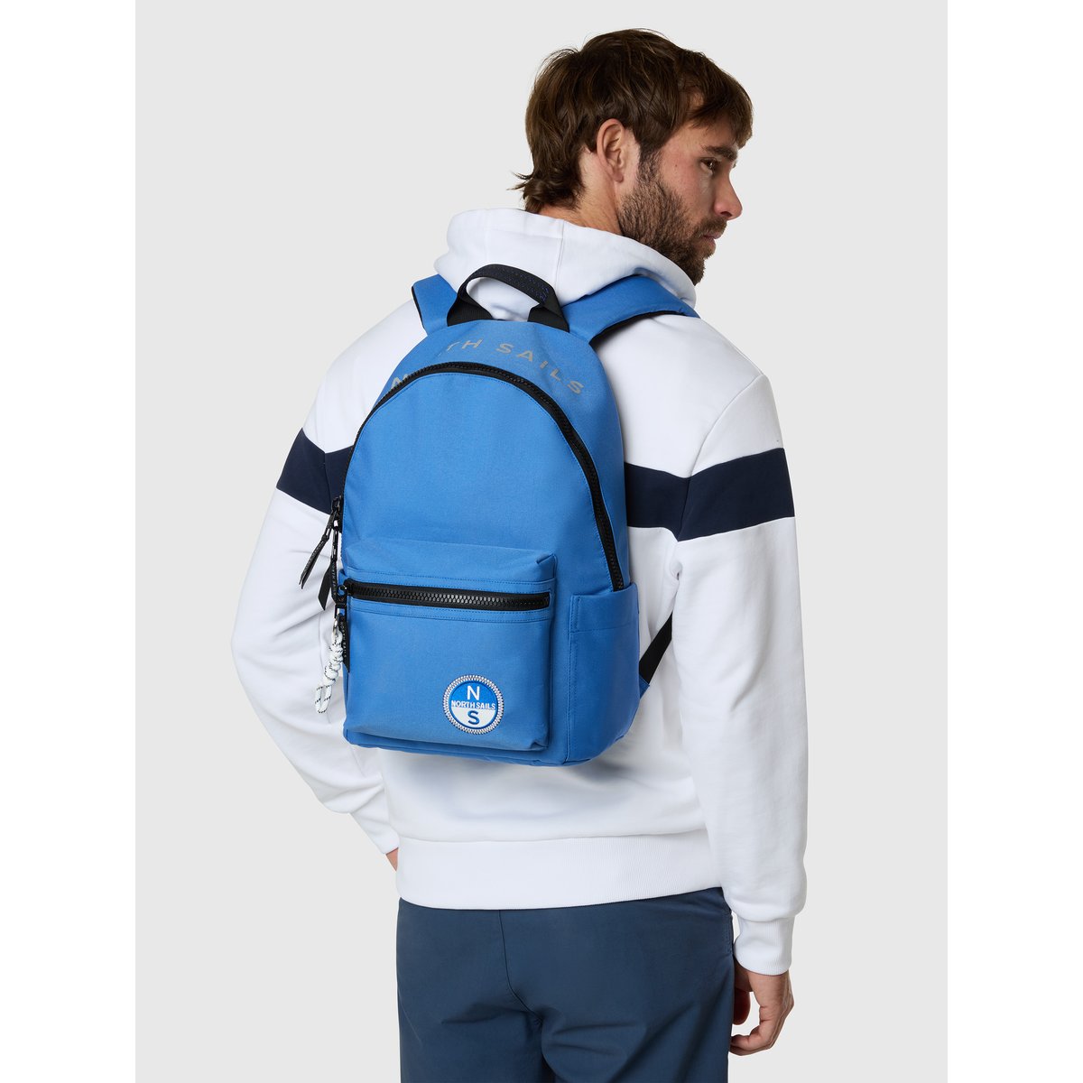 Sac à dos en toile imperméable bleu du palais, NORTH SAILS