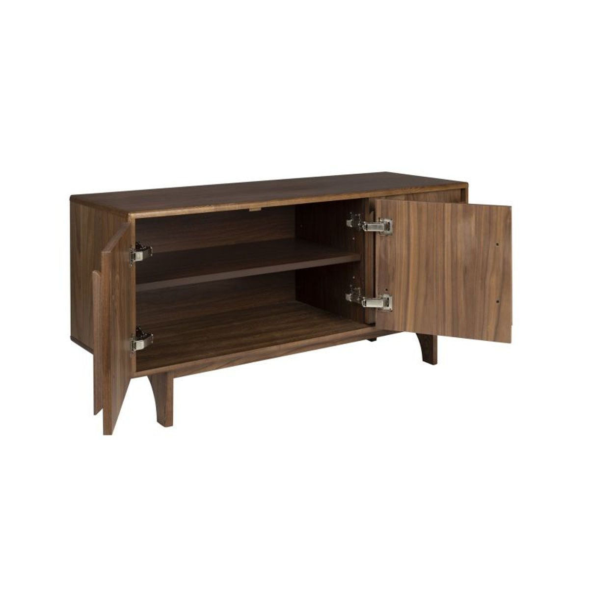 Buffet 3 portes plaqué noyer - GROOVE marron, ZUIVER