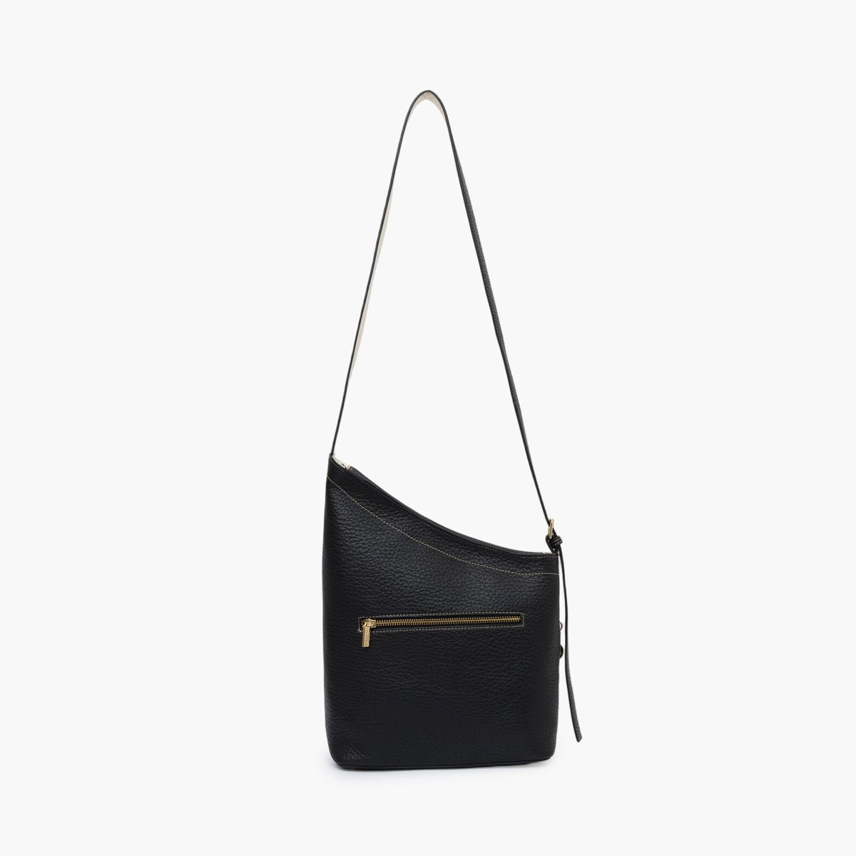 Sac hobo Todora M noir,doré, LOLLIPOPS