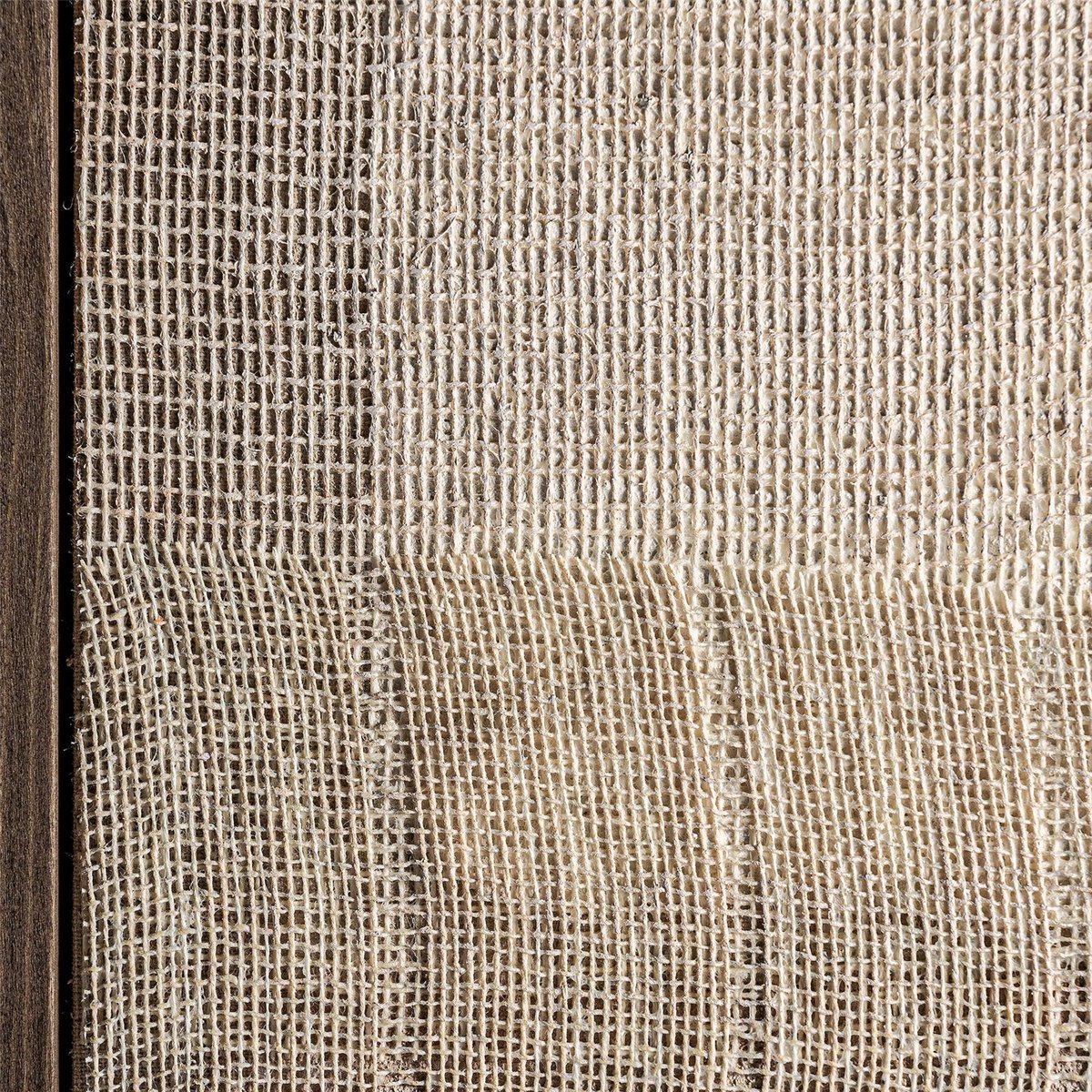 Tableau abstrait contemporain sur toile beige clair naturel et blanc cassé, RECOLLECTION