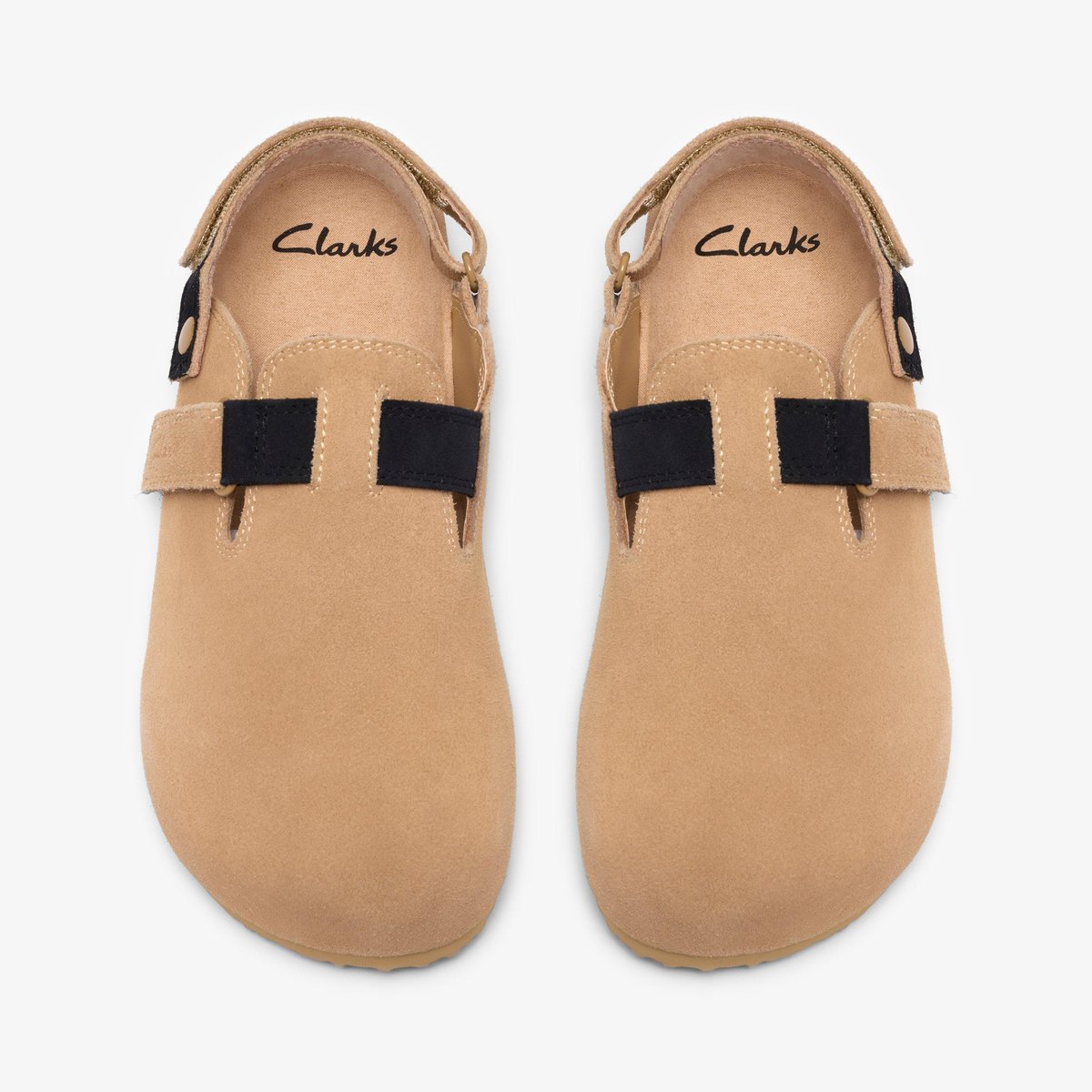 Sandales Suède Coupe Large BALI COAST K marron, CLARKS