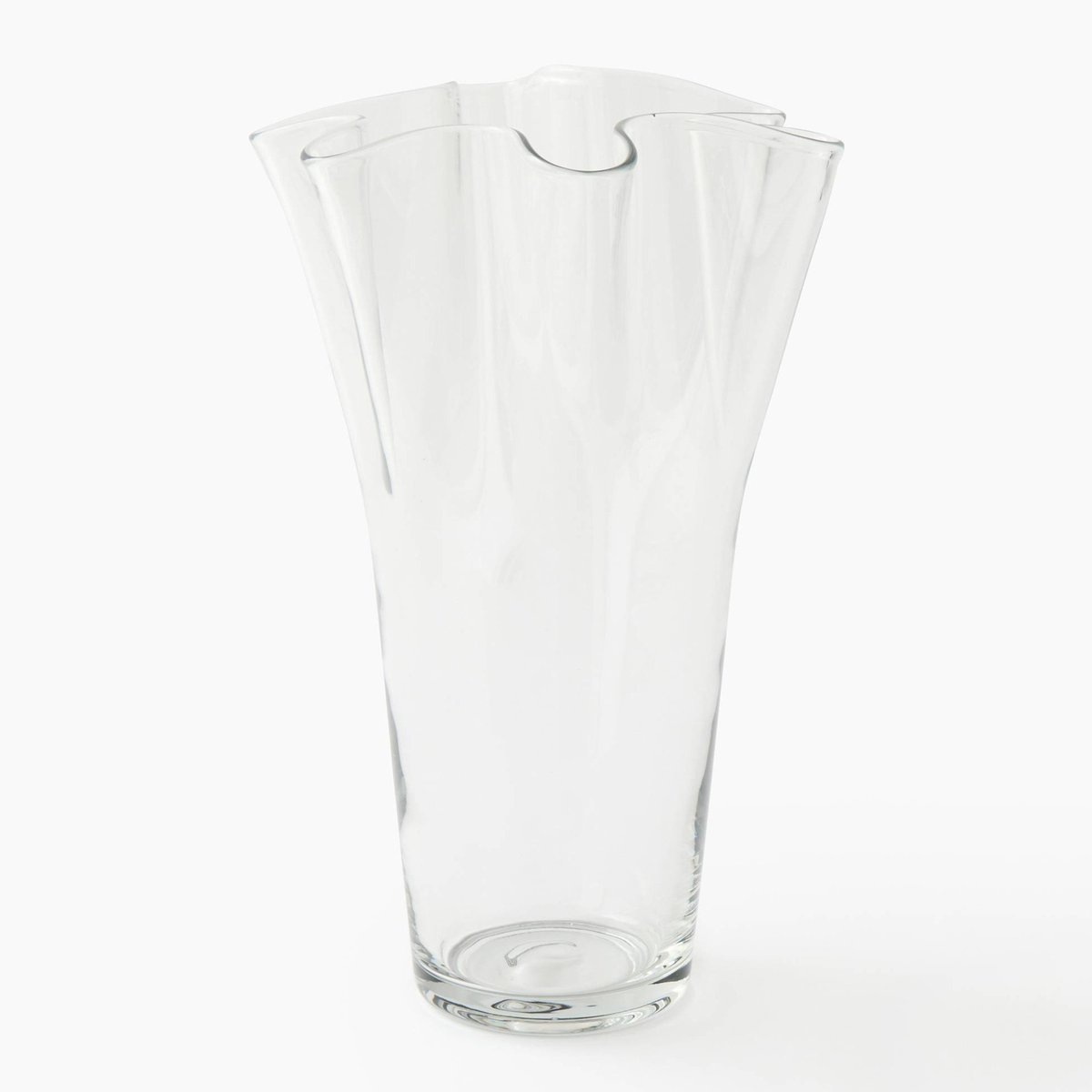 Vase, 22xH33cm, en verre transparent, MONOPRIX