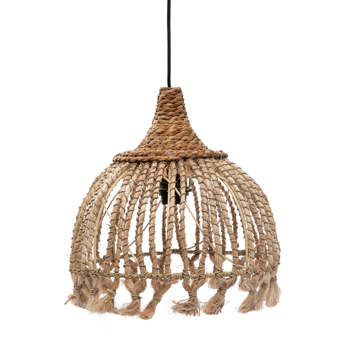 Suspension en herbe d’abaca ABACA TASSEL beige, BAZAR BIZAR