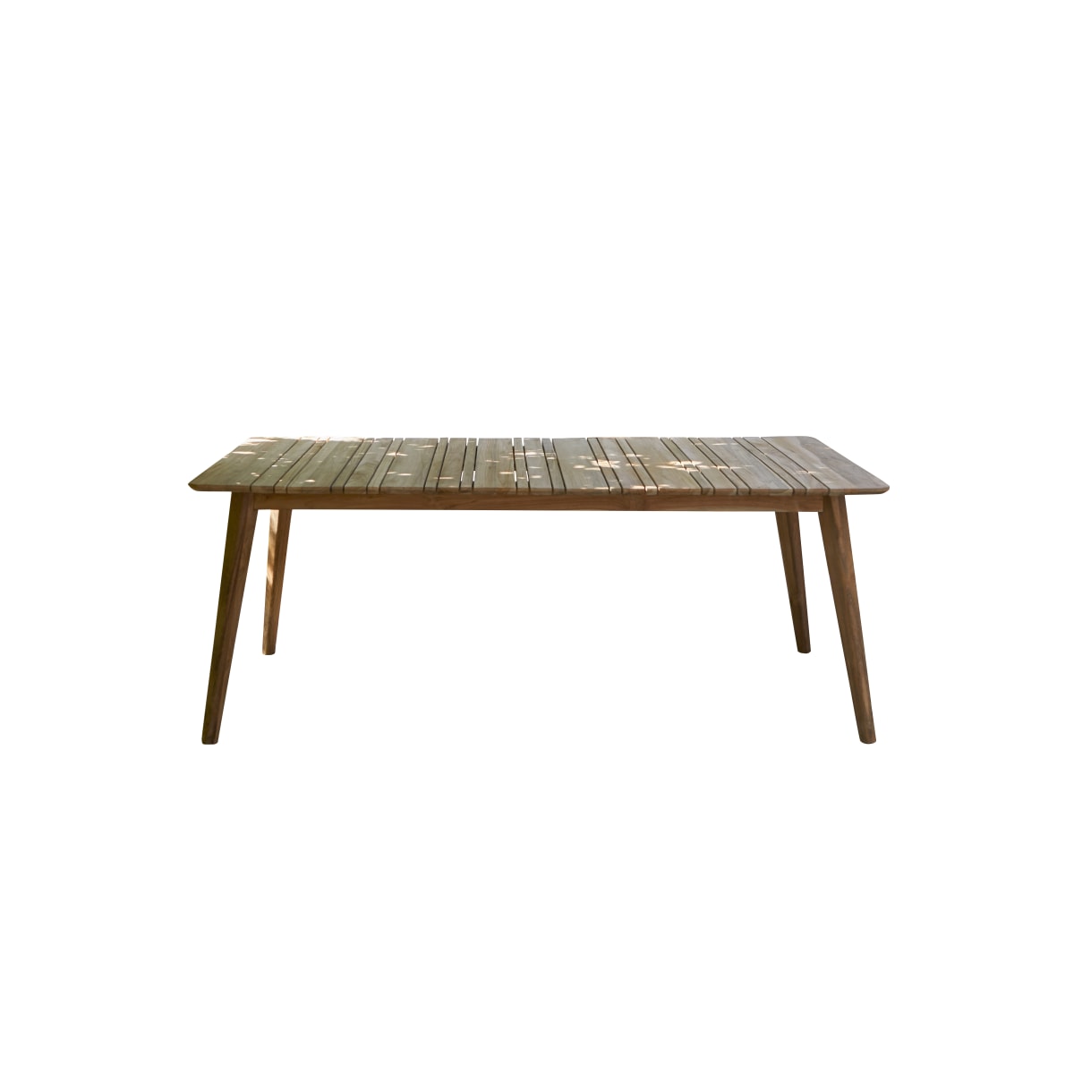 Table de jardin en Teck massif, KATRINE naturel, TIKAMOON