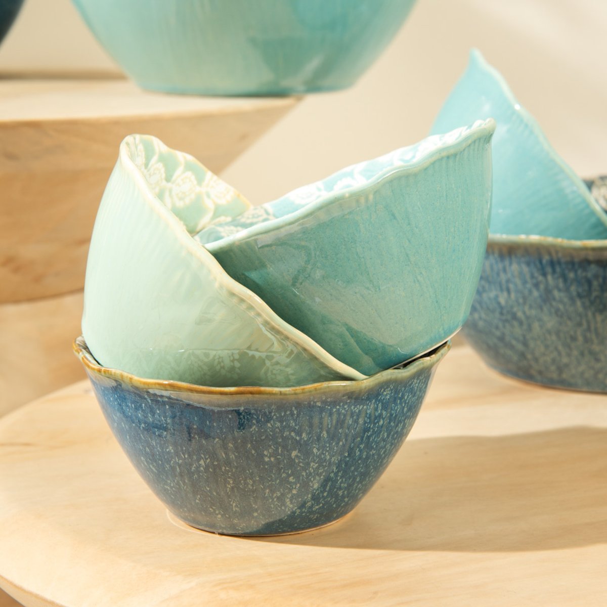 Coupelle Azuli 12 cm (lot de 3) - AZULI bleu, TABLE PASSION