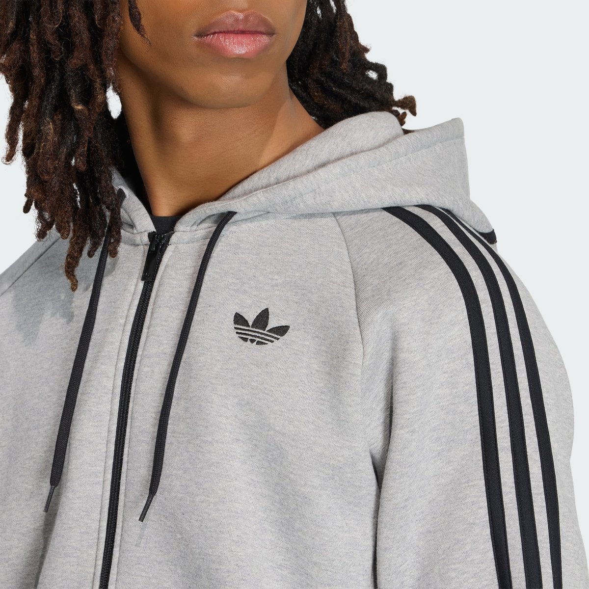 Veste À Capuche Adicolor Over The Hood Stripes Veste À Capuche Adicolor Over The Hood Stripes medium grey heather, adidas Originals