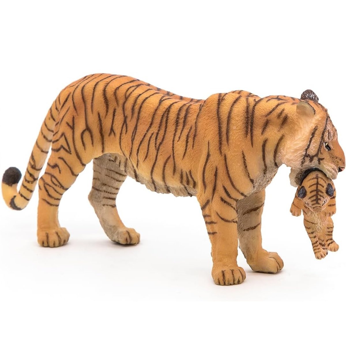 Figurine Tigresse et son bébé marron, PAPO