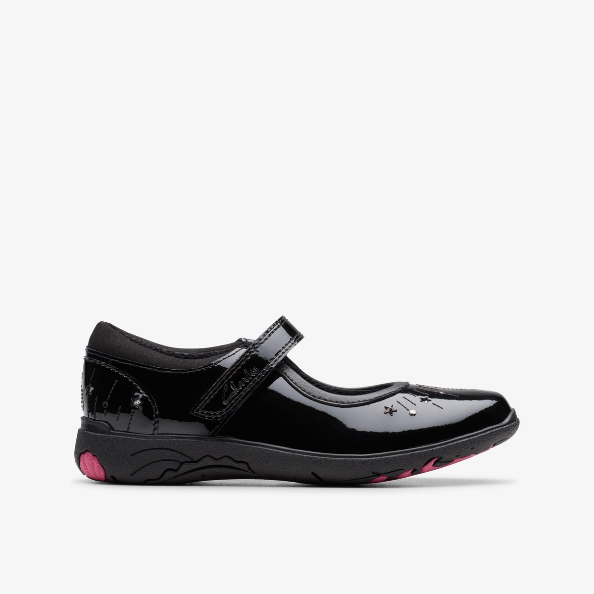 Ballerines Brevet Ajustement Étroit RELDA WISH K noir, CLARKS