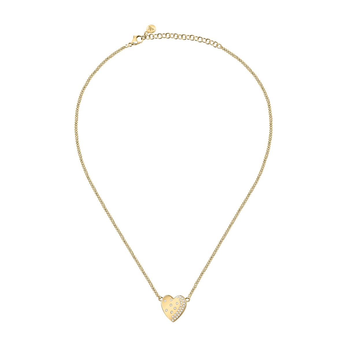 Collier en acier et cristaux PASSIONI or jaune, MORELLATO