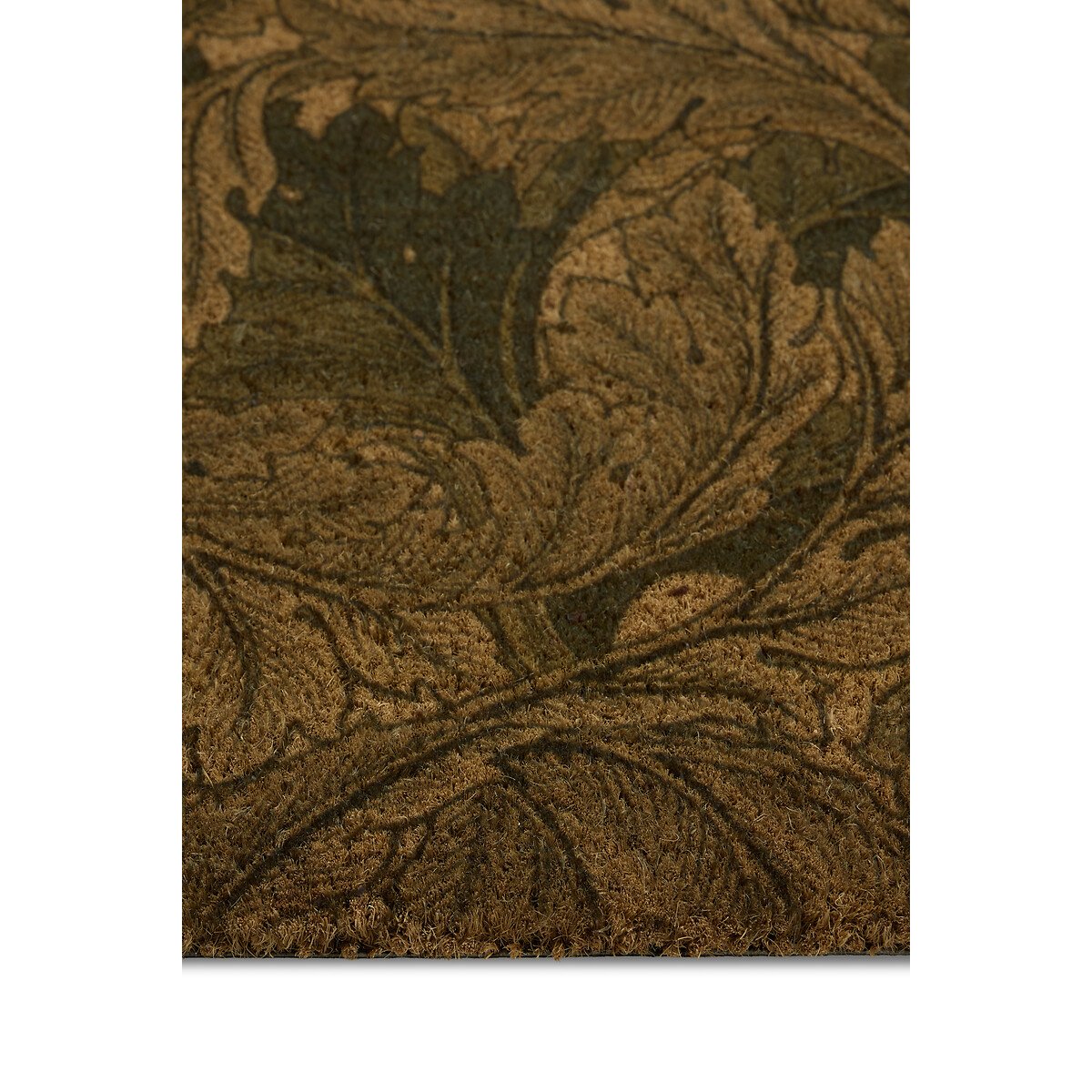 Acanthus Printed Coir Doormat green, MORRIS & CO.