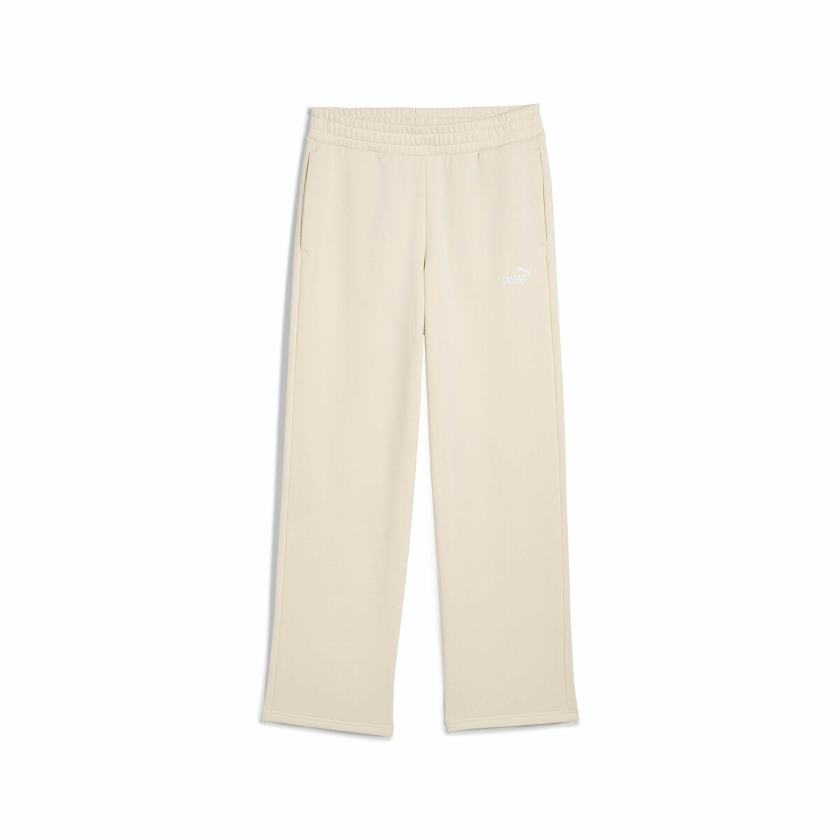 Essential Small Logo Wide Leg Joggers ecru , PUMA