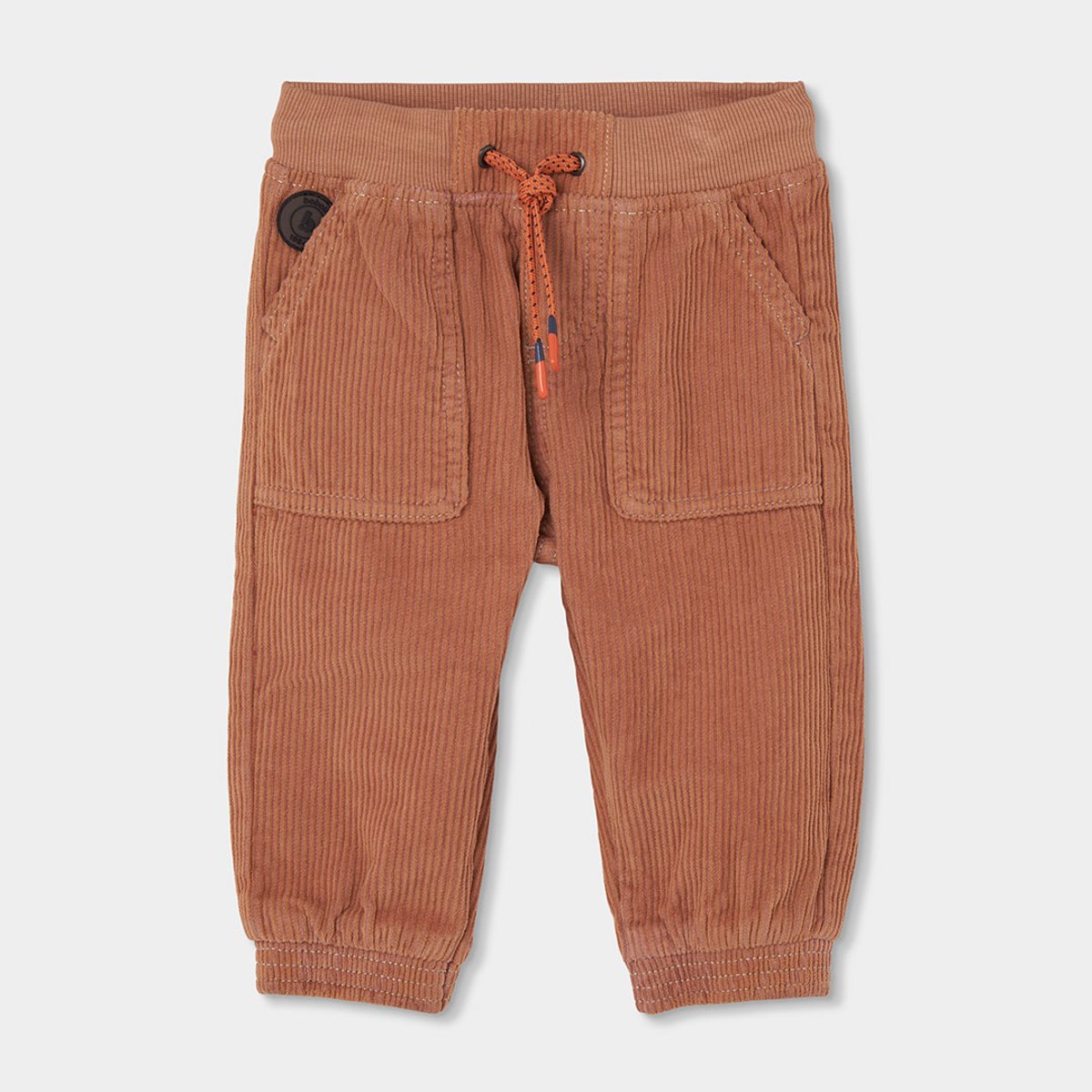 Pantalon garçon velours côtelé avec poches marron, BOBOLI