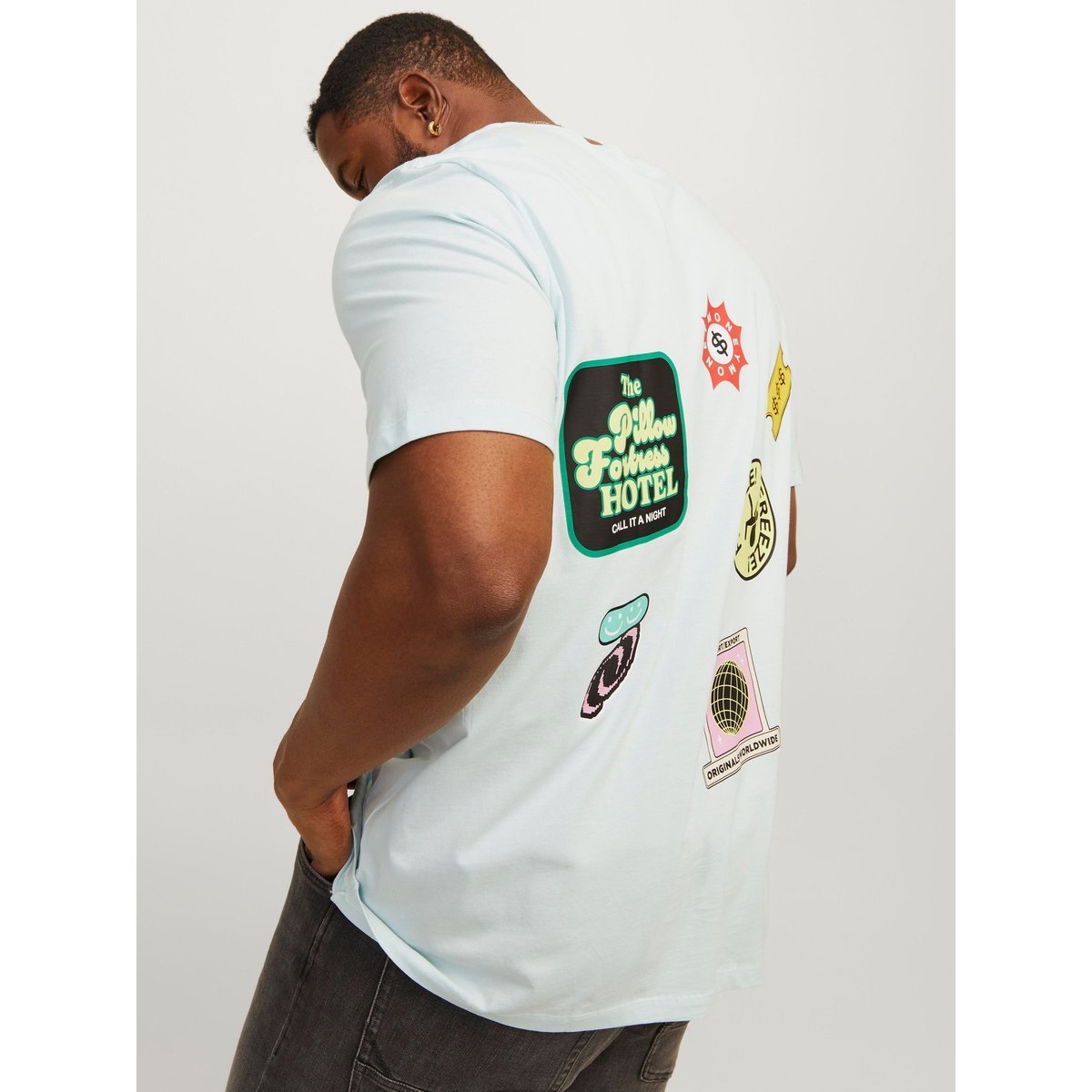 T-Shirt Plus Size T-shirt Imprimé skylight, JACK & JONES