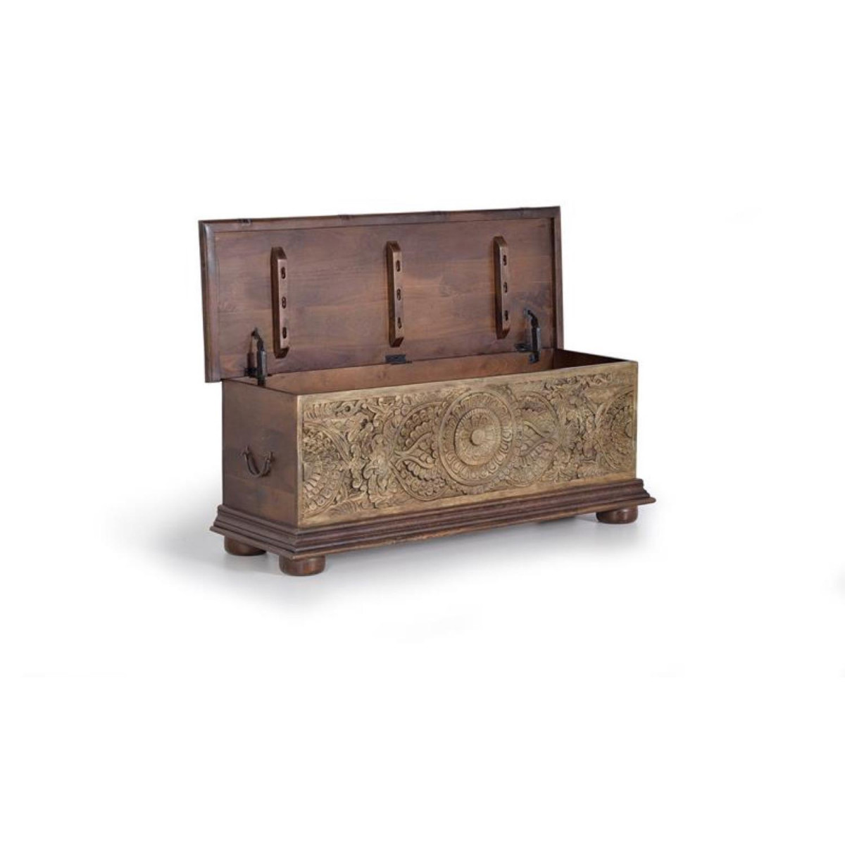 Coffre marron, DECORATION D’AUTREFOIS