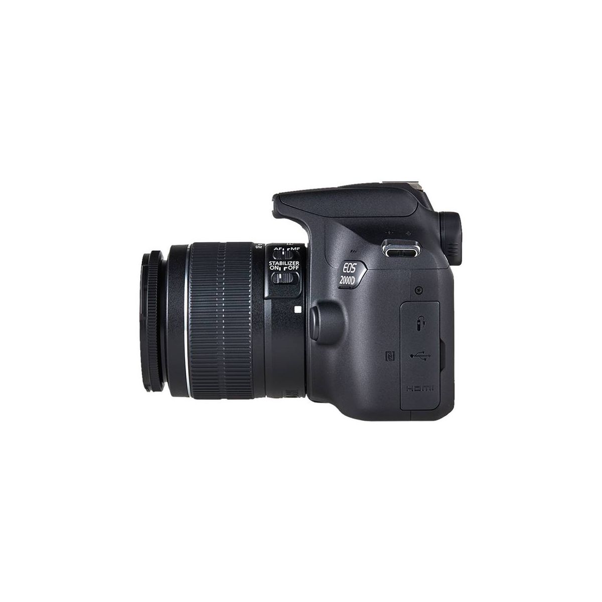 Appareil photo Reflex EOS 2000D+EF-S 18-55 IS II+Etui+SD16Go noir, CANON