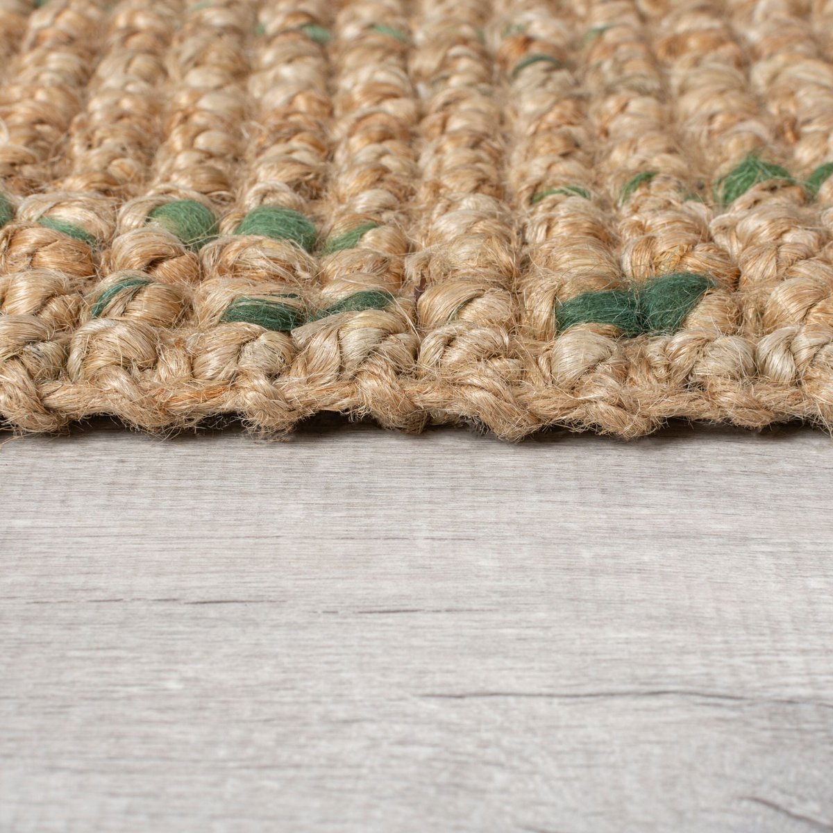 Tapis de couloir en jute coloré SARITA vert, FLAIR RUGS