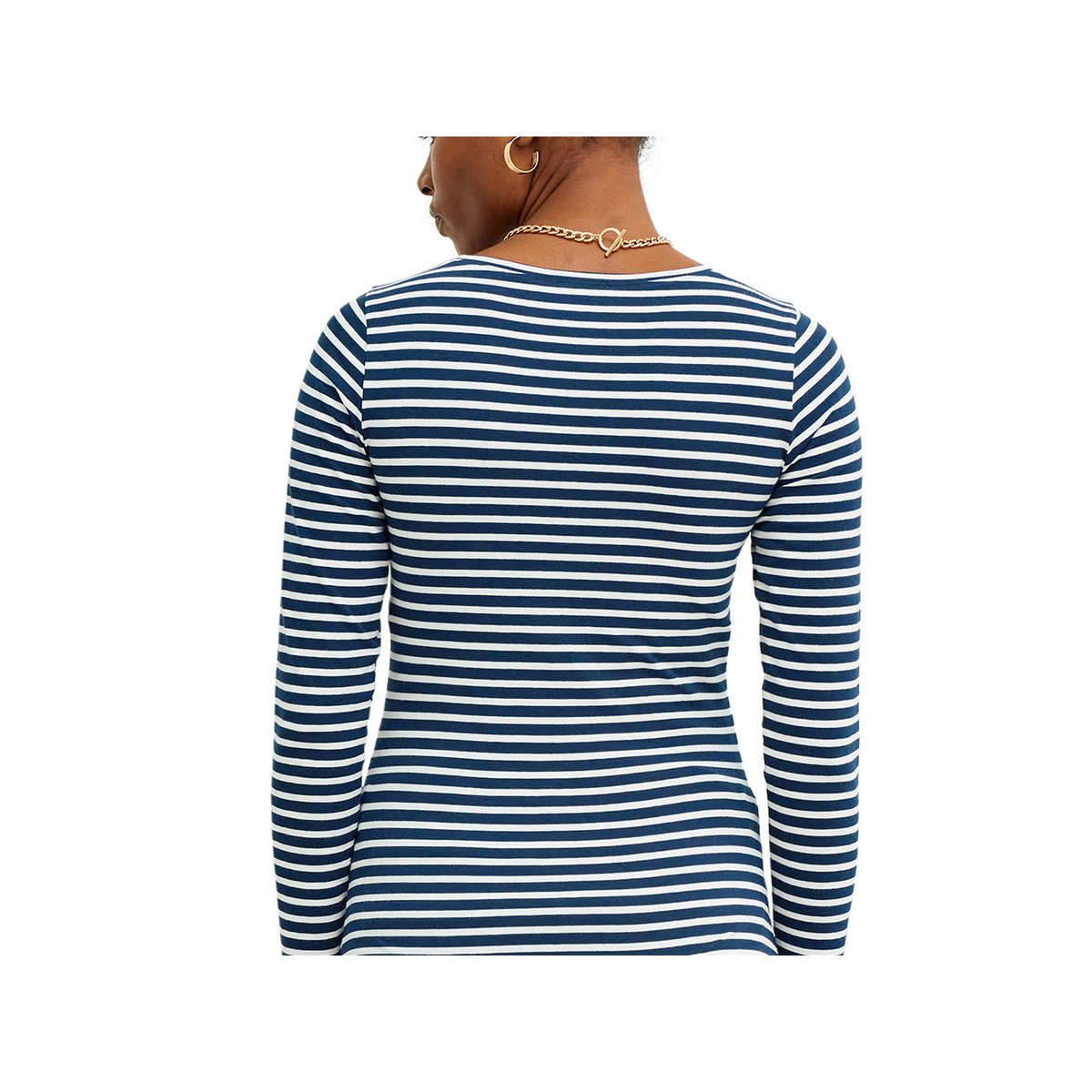 T-shirt de grossesse manches longues marine, VERTBAUDET