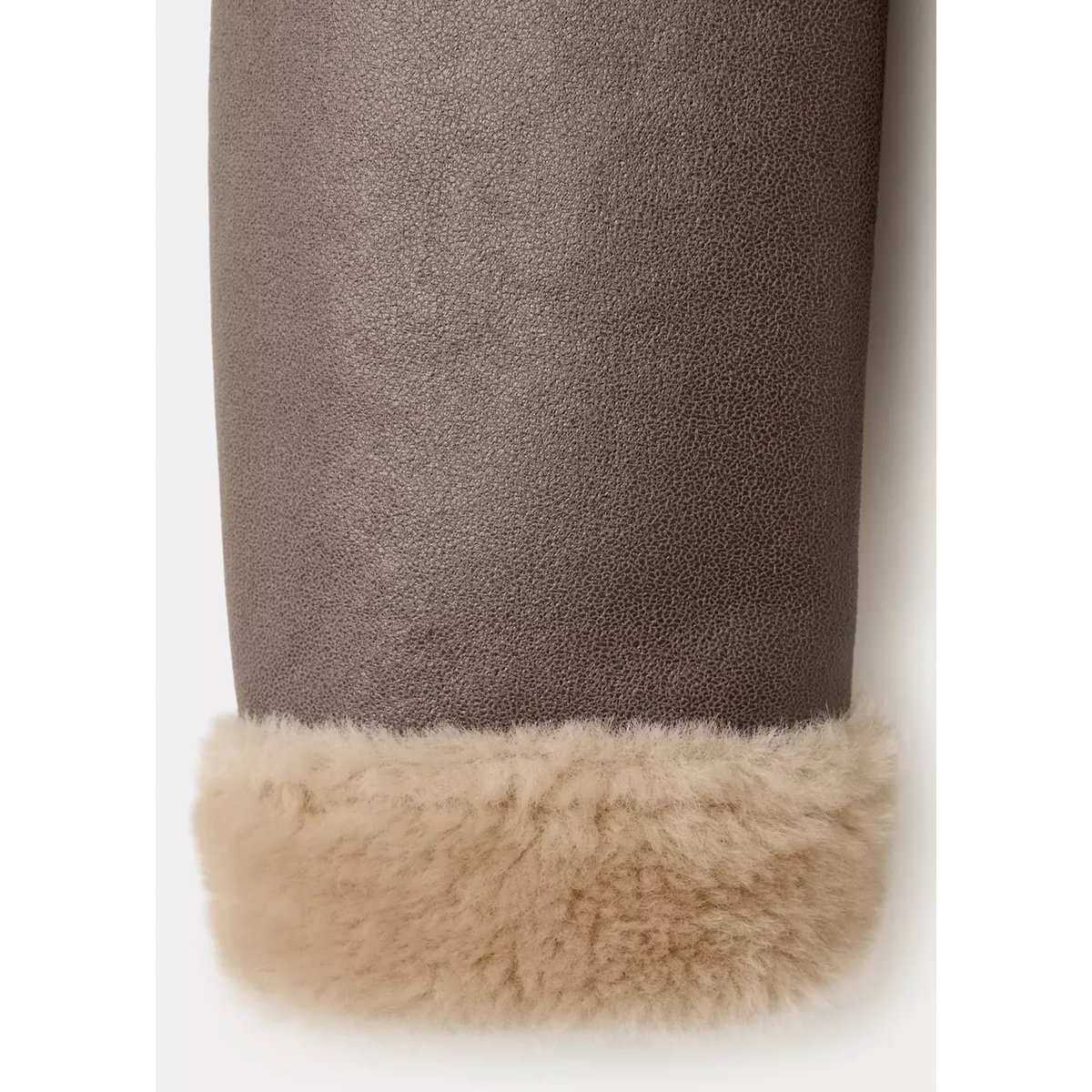 Manteau double face effet mouton marron, MANGO TEEN