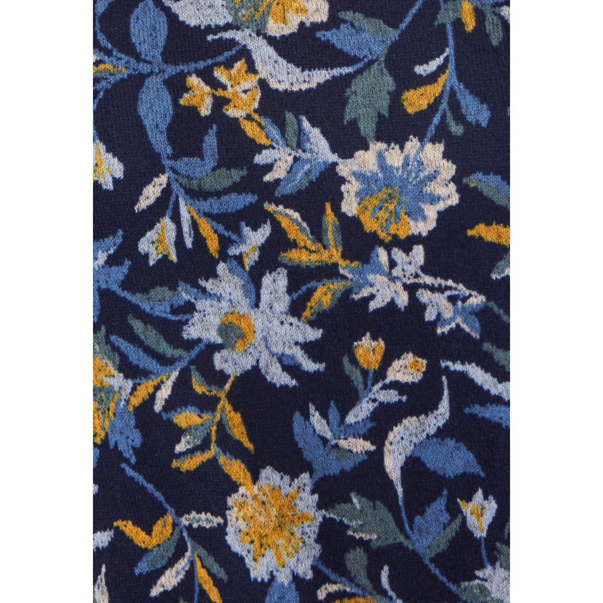 T-shirt Thermolactyl maille chaude bleu fleuri, DAMART