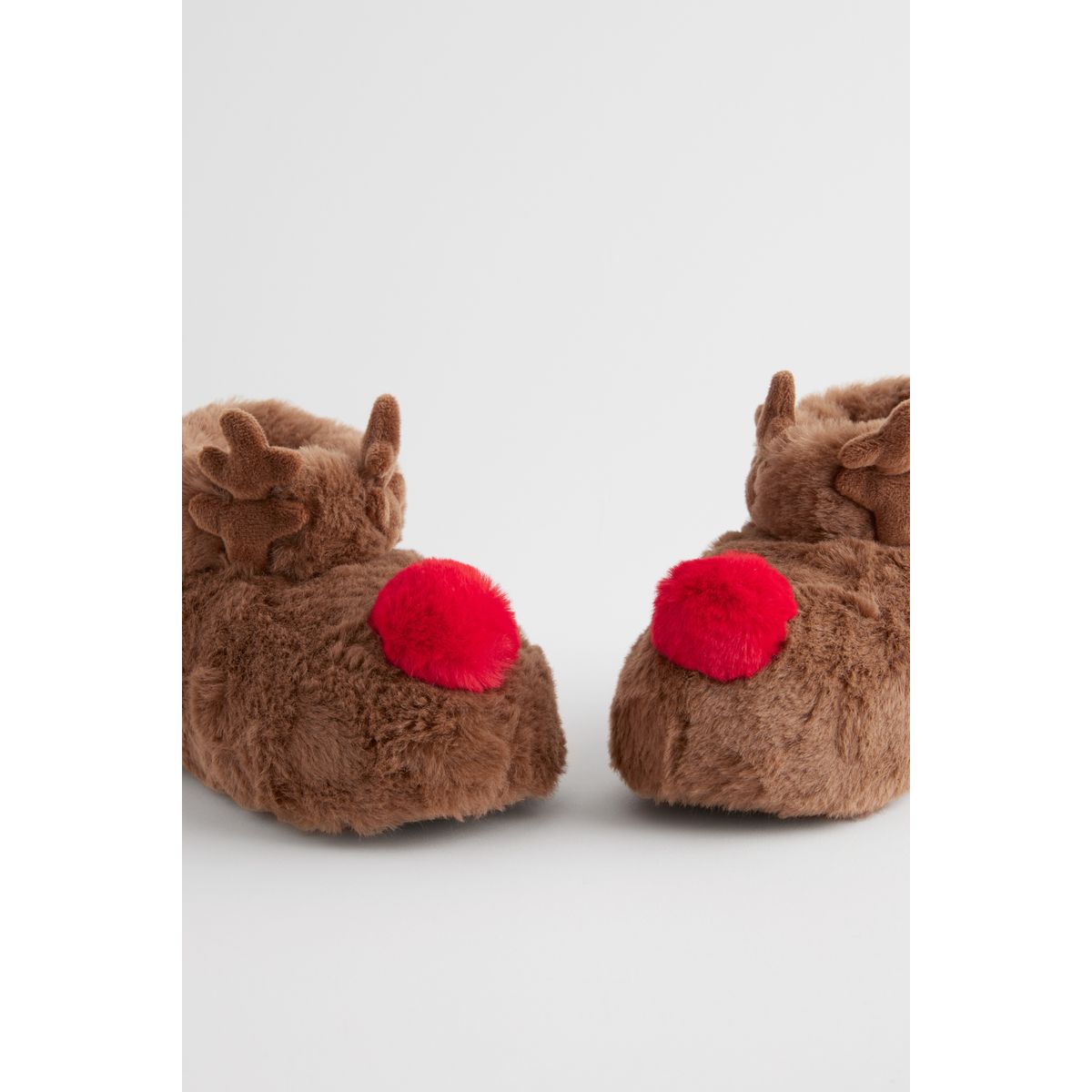 Chaussons style bottines renne marron, NEXT
