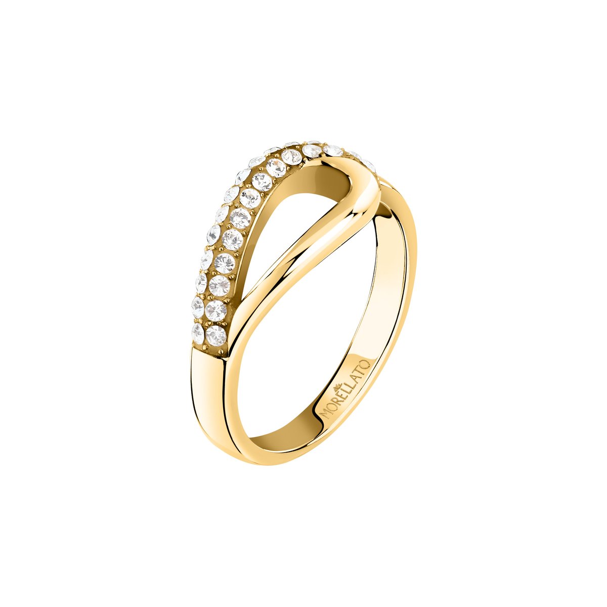 Bagues en Cristal/acier et Cristal or jaune, MORELLATO