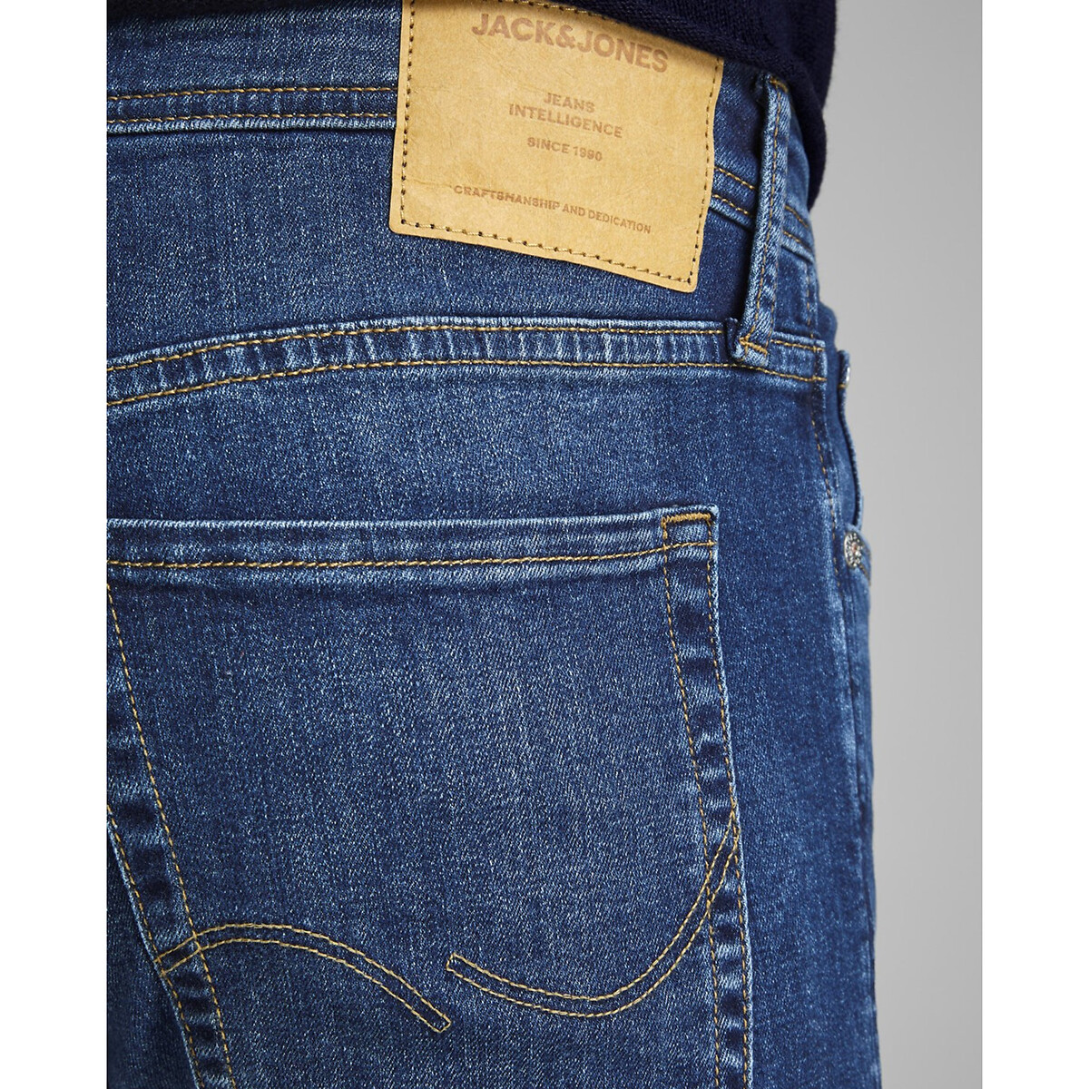 Jean slim stretch Glenn bleu moyen, JACK & JONES