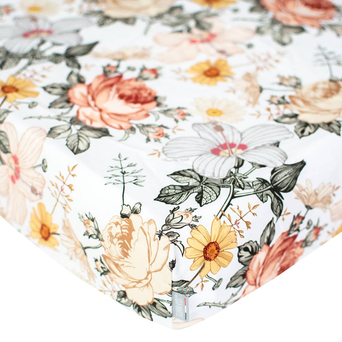 Drap-housse en satin de coton NÉO VINTAGE multicolore, SEVIRA KIDS