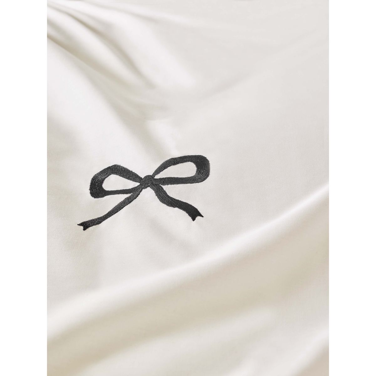 Housse de couette et taies avec nœud blanc/noir, NEXT