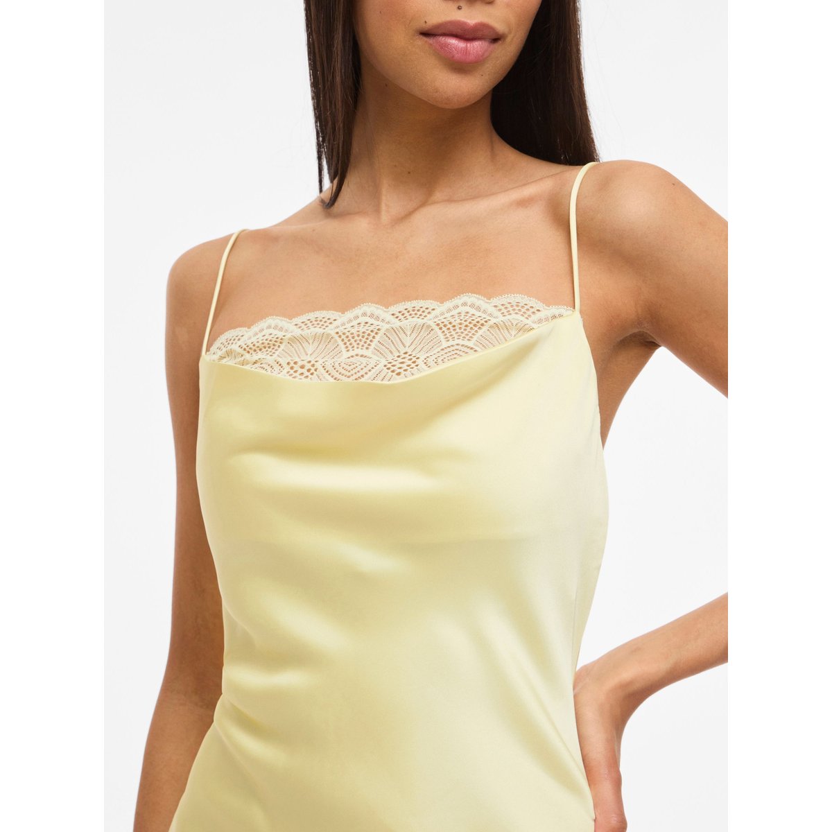 Robe Longue pastel yellow, VILA