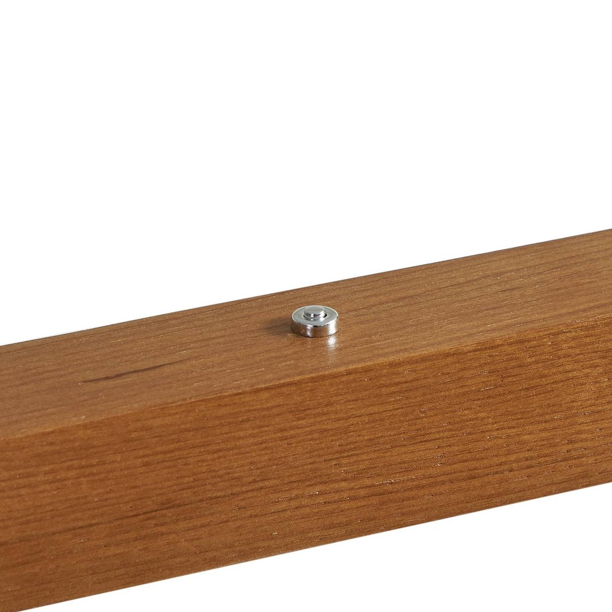 Suspension en bois moderneLED, Nihalo bois clair, blanc, LUCANDE