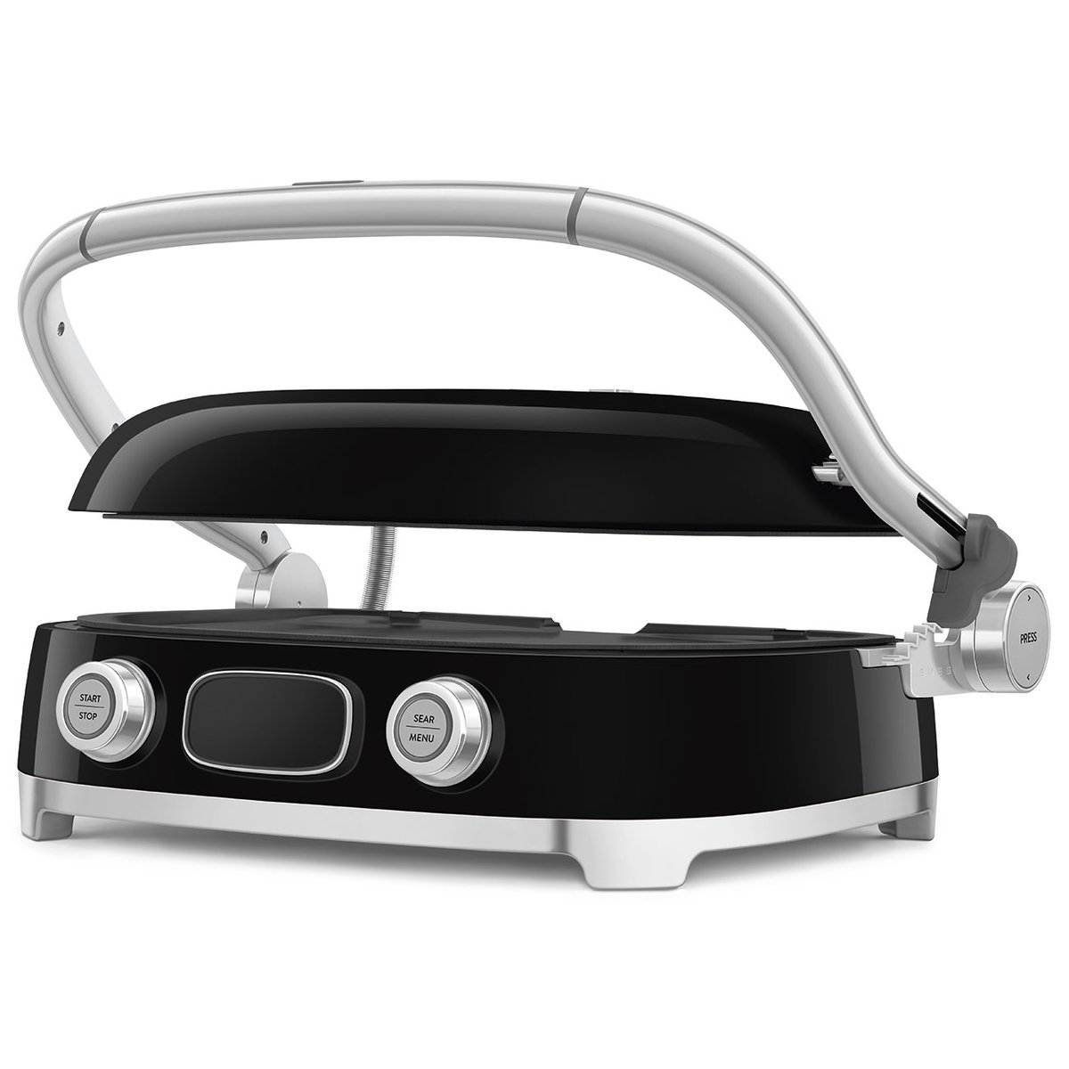 Gaufrier / Gril multifonction MGF01 noir brillant, SMEG
