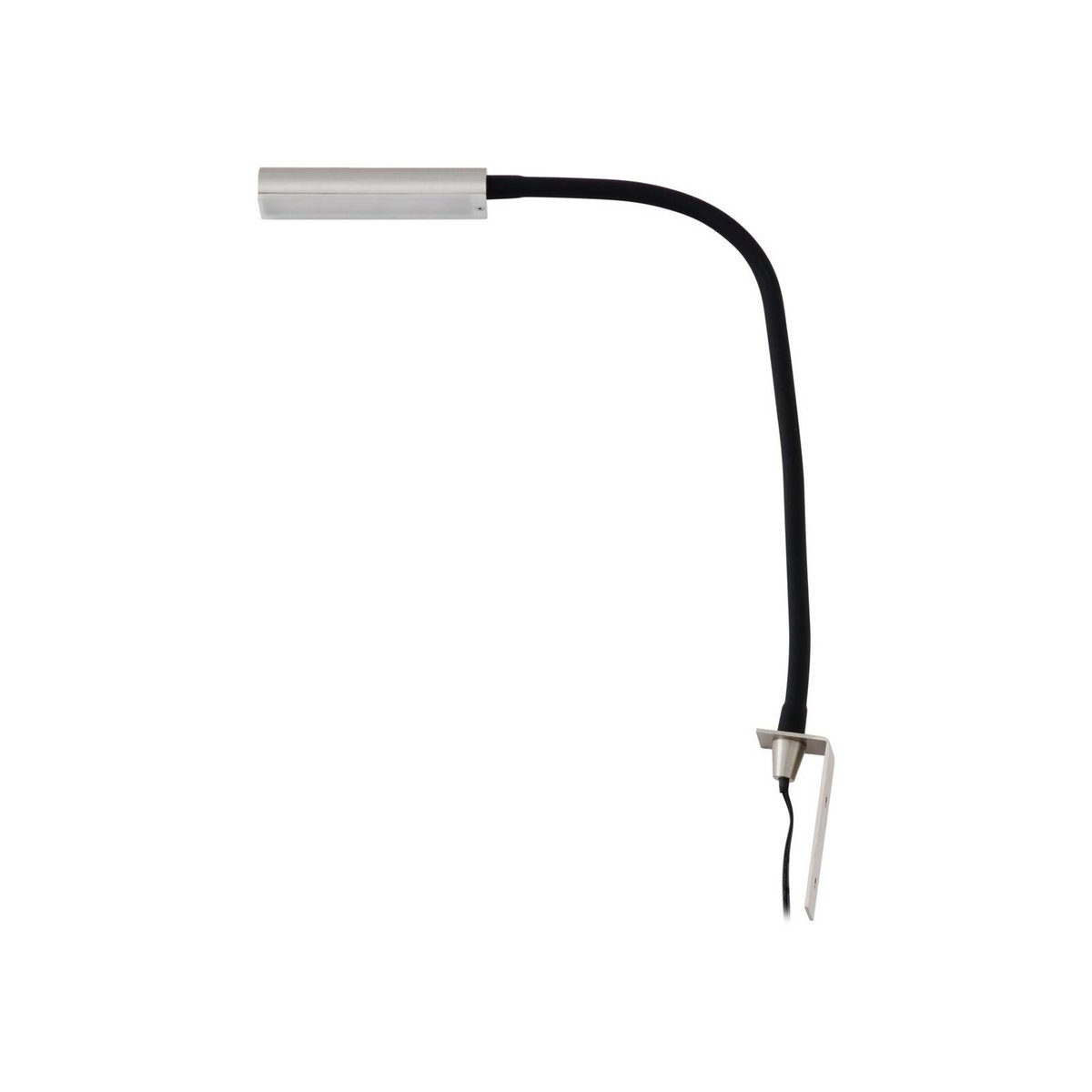 Applique en métalLED, Flexola nickel, noir, LINDBY