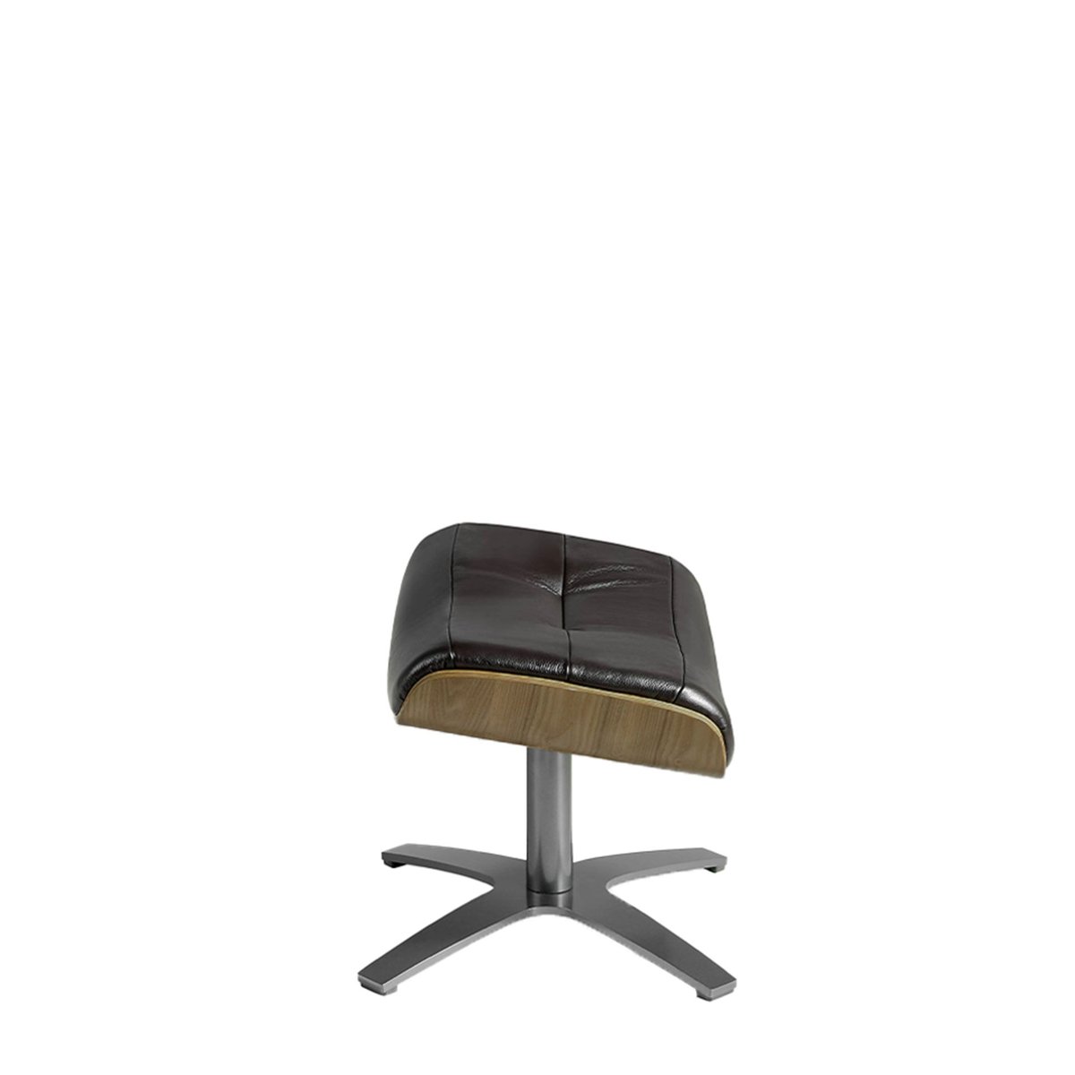 Repose pieds en cuir marron | noyer | gris foncé, ANGEL CERDA