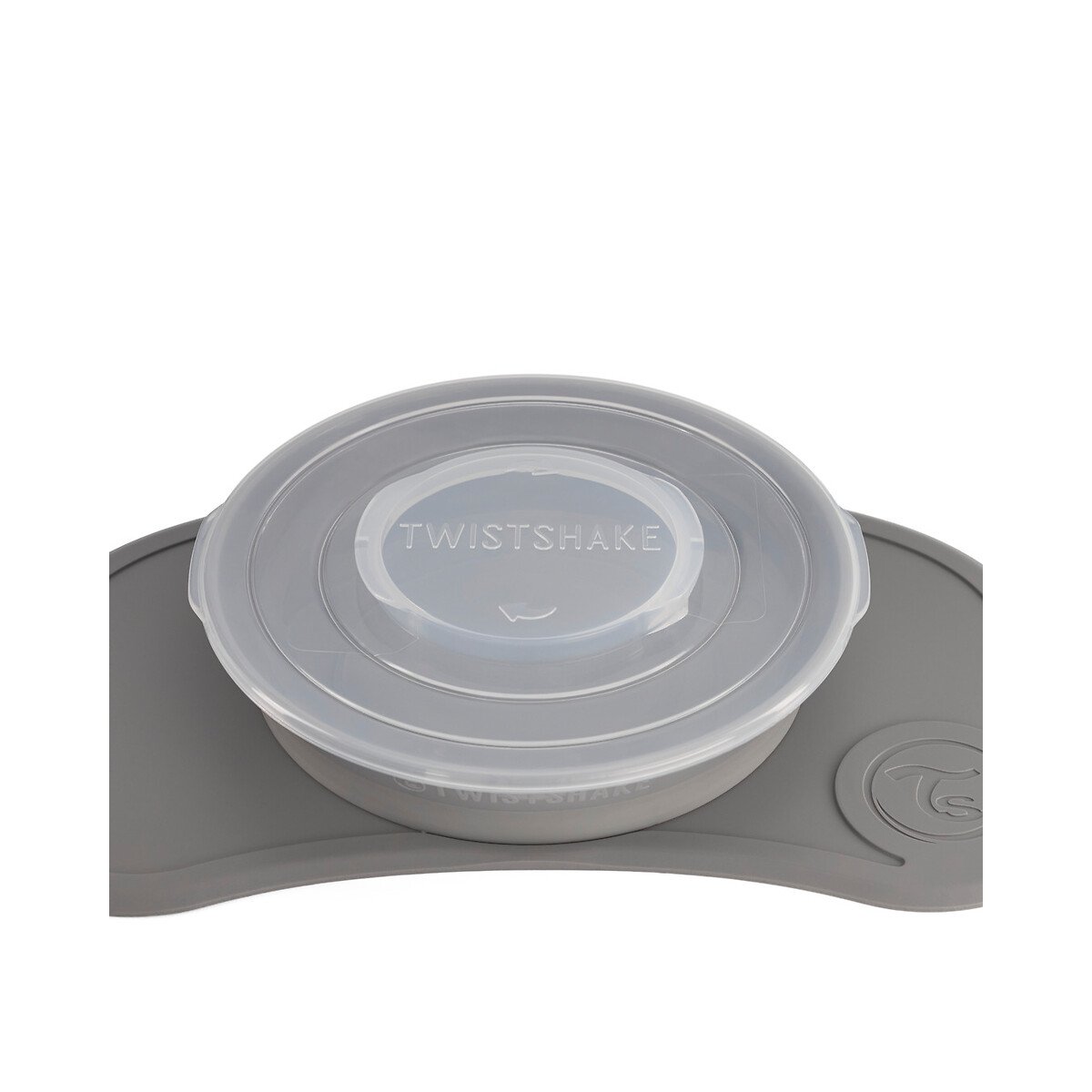 Individual Antiderrapante + Prato, Twistshake cinzento, TWISTSHAKE
