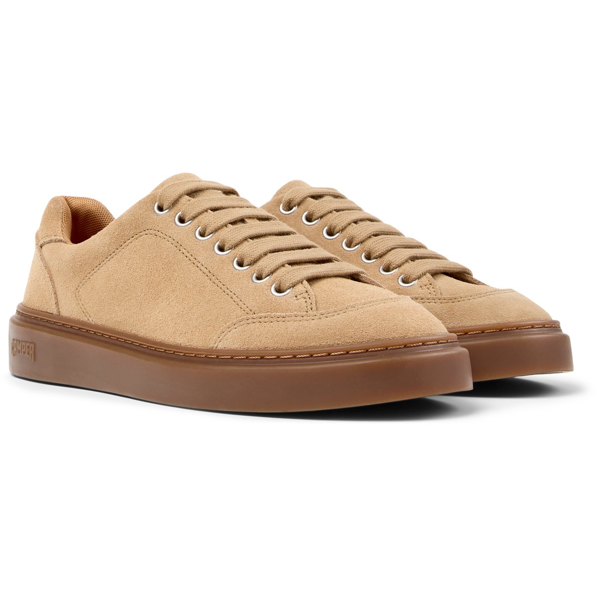 Baskets Runner Twentyfive Suede Leather marron moyen, CAMPER