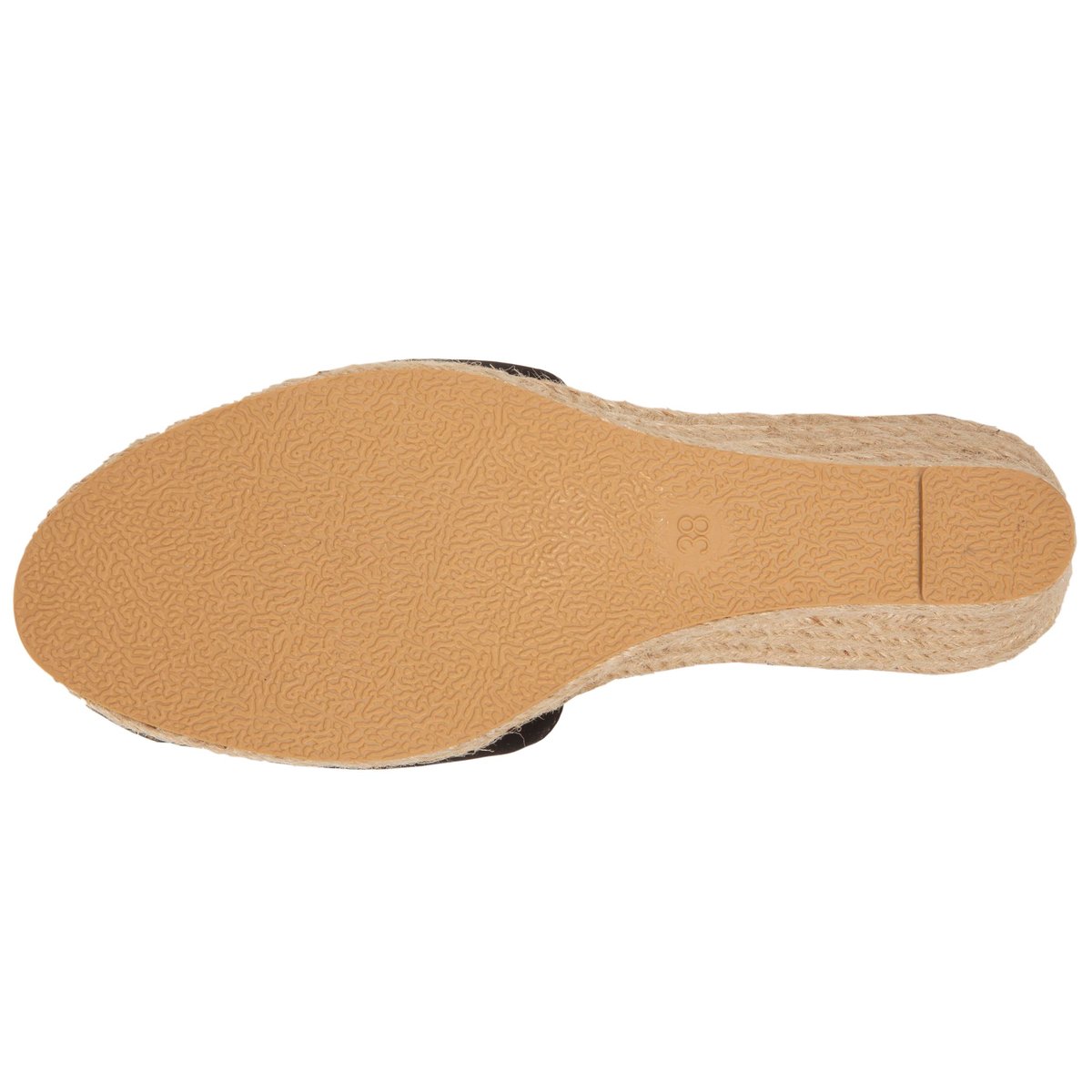 Espadrilles à talon de 6 cm, ultra confortable, semelle à mémoire de forme noir, ISOTONER