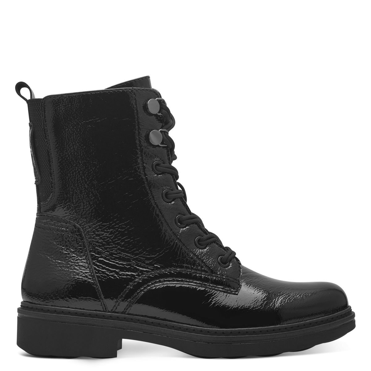 Bottine comfort weite noir laque, TAMARIS