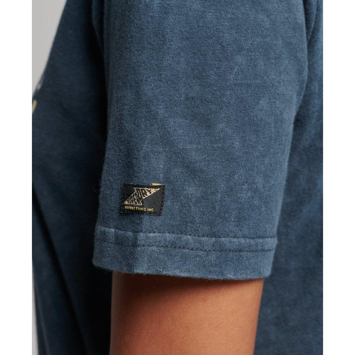 T-shirt fantaisie Vintage Logo bleu encre, SUPERDRY