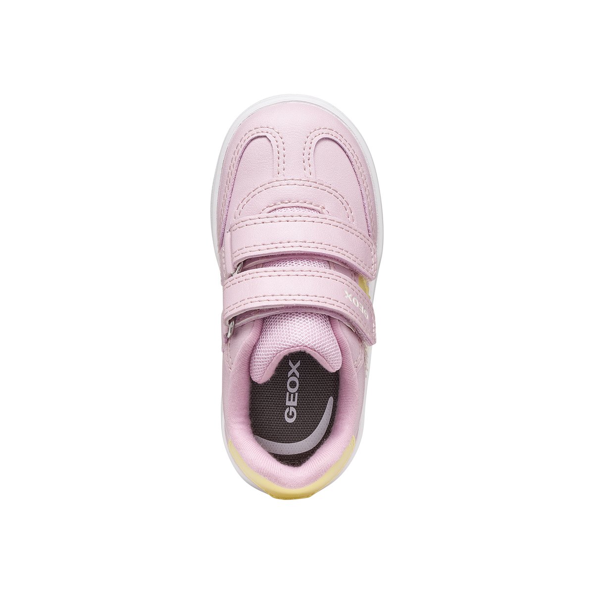 Basket à Scratch Eclyper rose/ jaune clair, GEOX