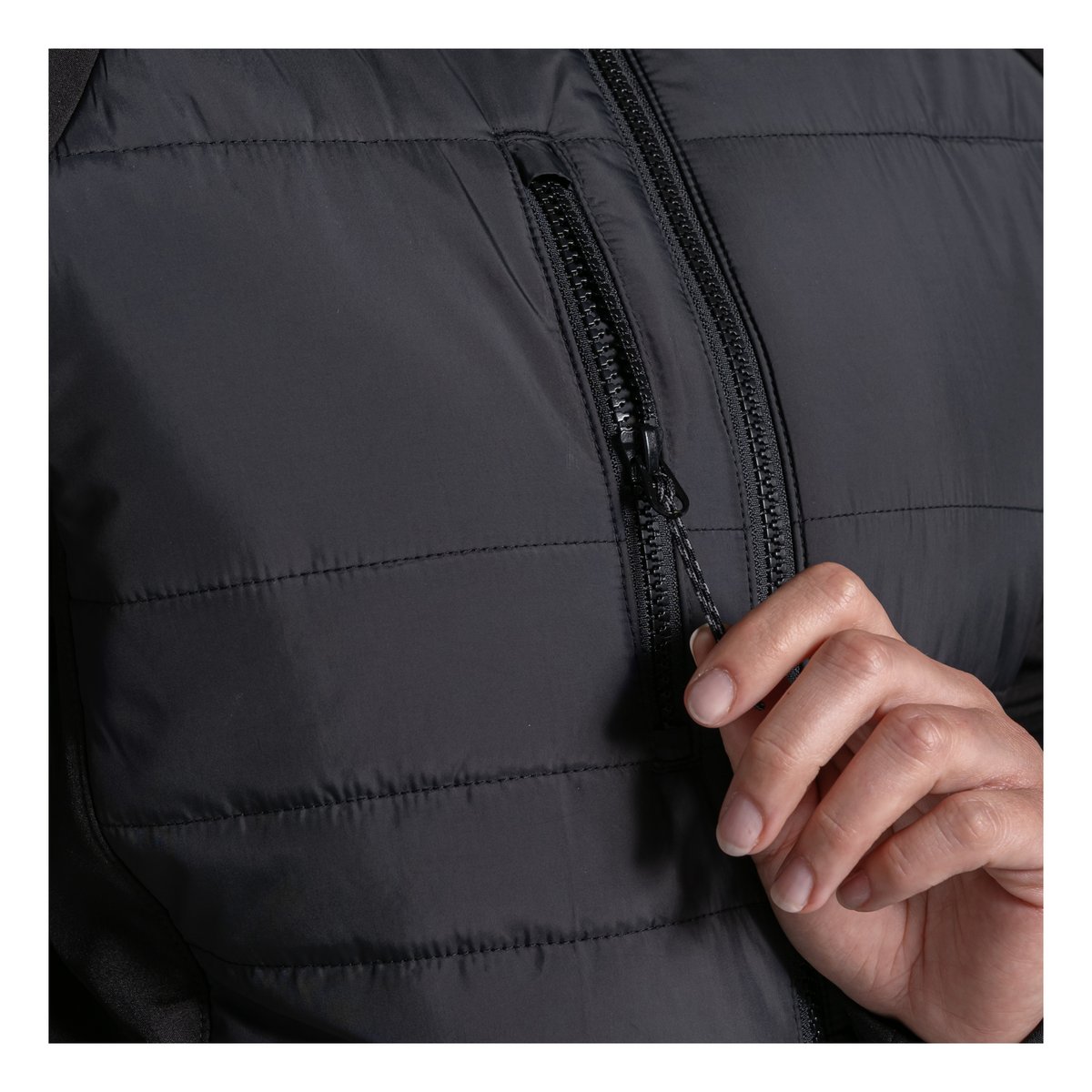 Veste hybride à col montant EXPERT COMPRESSLITE noir, CRAGHOPPERS