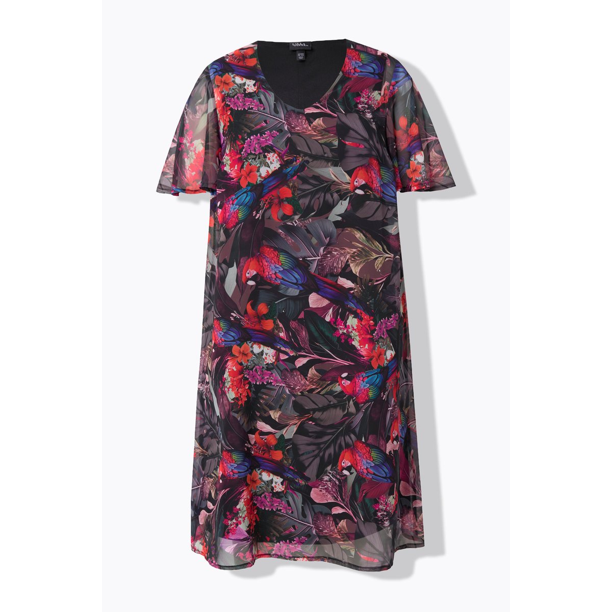 Robe midi noir, ULLA POPKEN