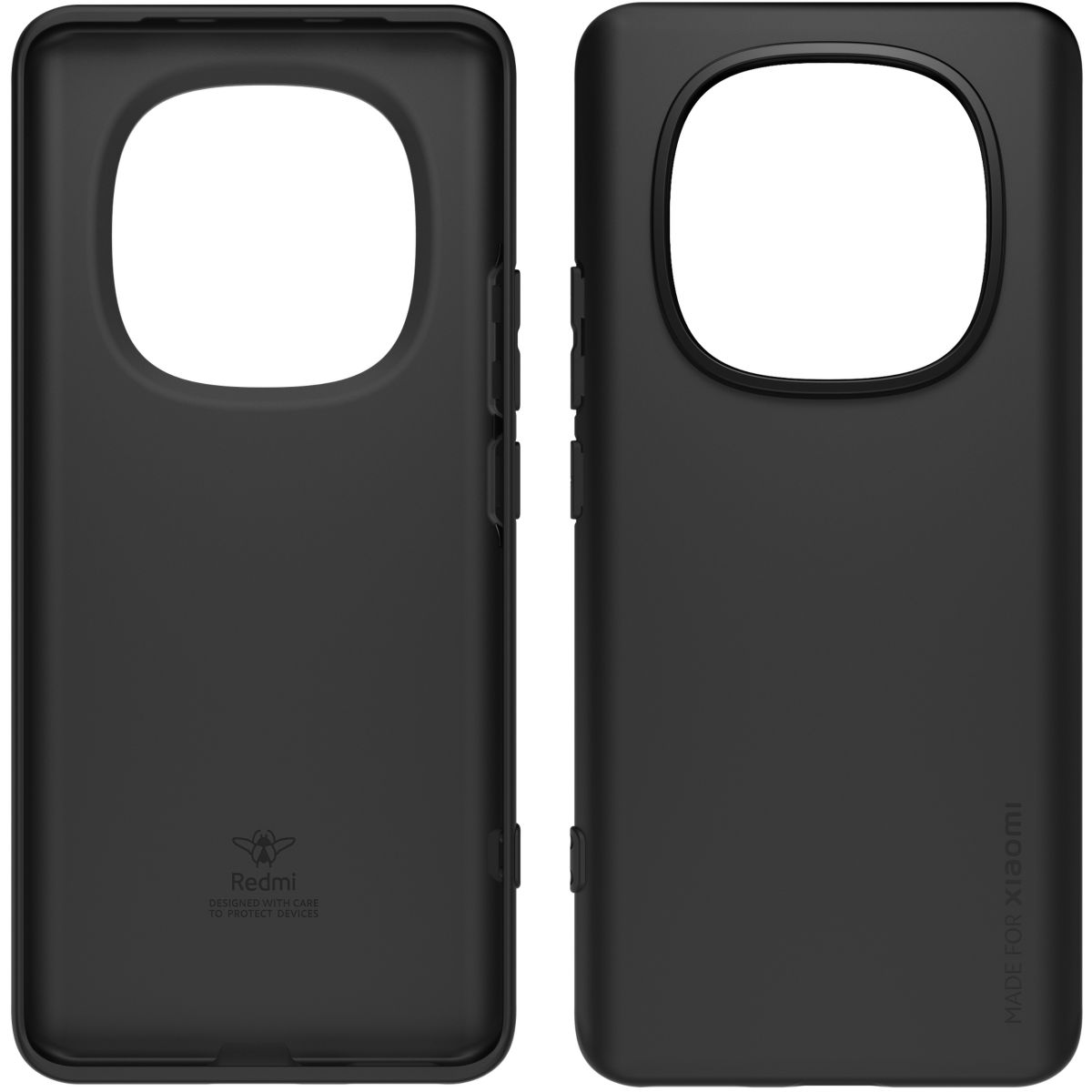 Coque Redmi Note 15 4G/5G Noir couleur unique, MADE FOR XIAOMI