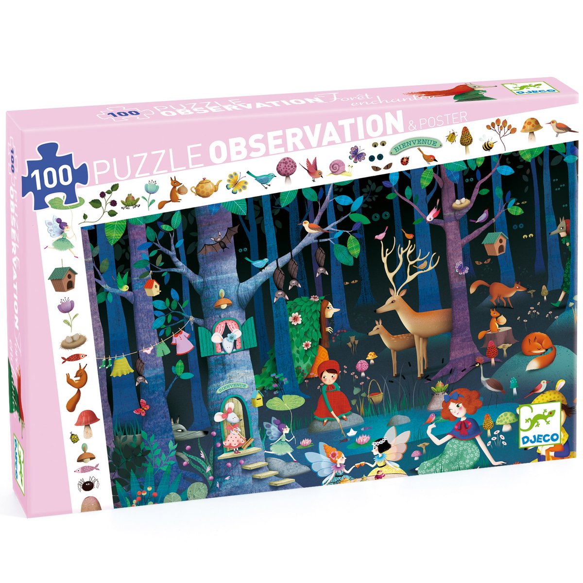 Puzzle bleu, vert, jaune, DJECO